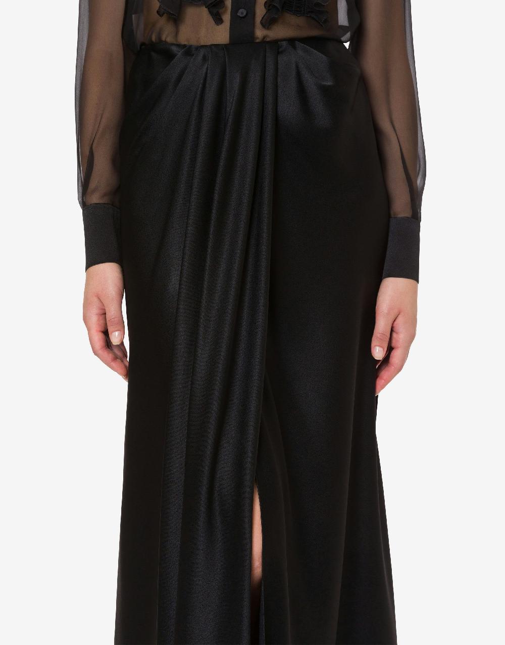 Alberta Ferretti Gonna lunga in raso Promozione Limitata