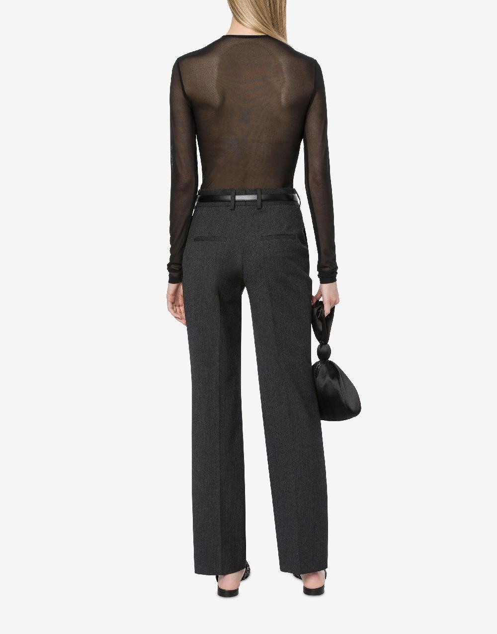 Alberta Ferretti T-shirt in tulle stretch con strass e perline Affare Del Giorno