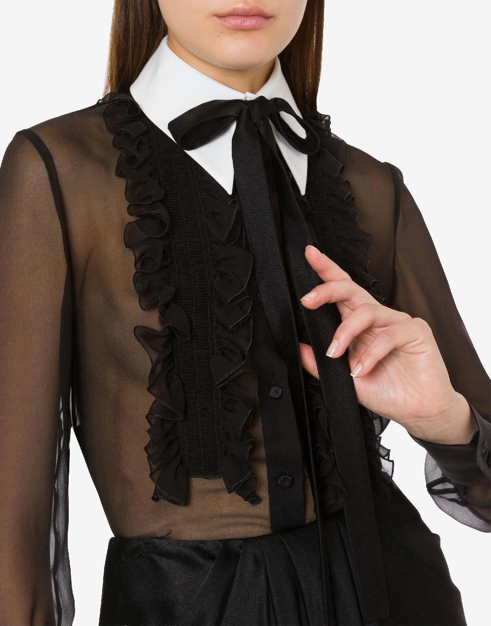 Alberta Ferretti Camicia in chiffon organico Novità