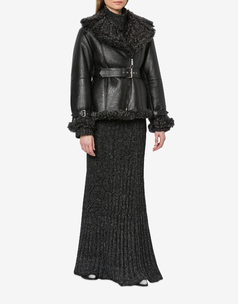 Alberta Ferretti Montone in shearling nappato reversibile Presa