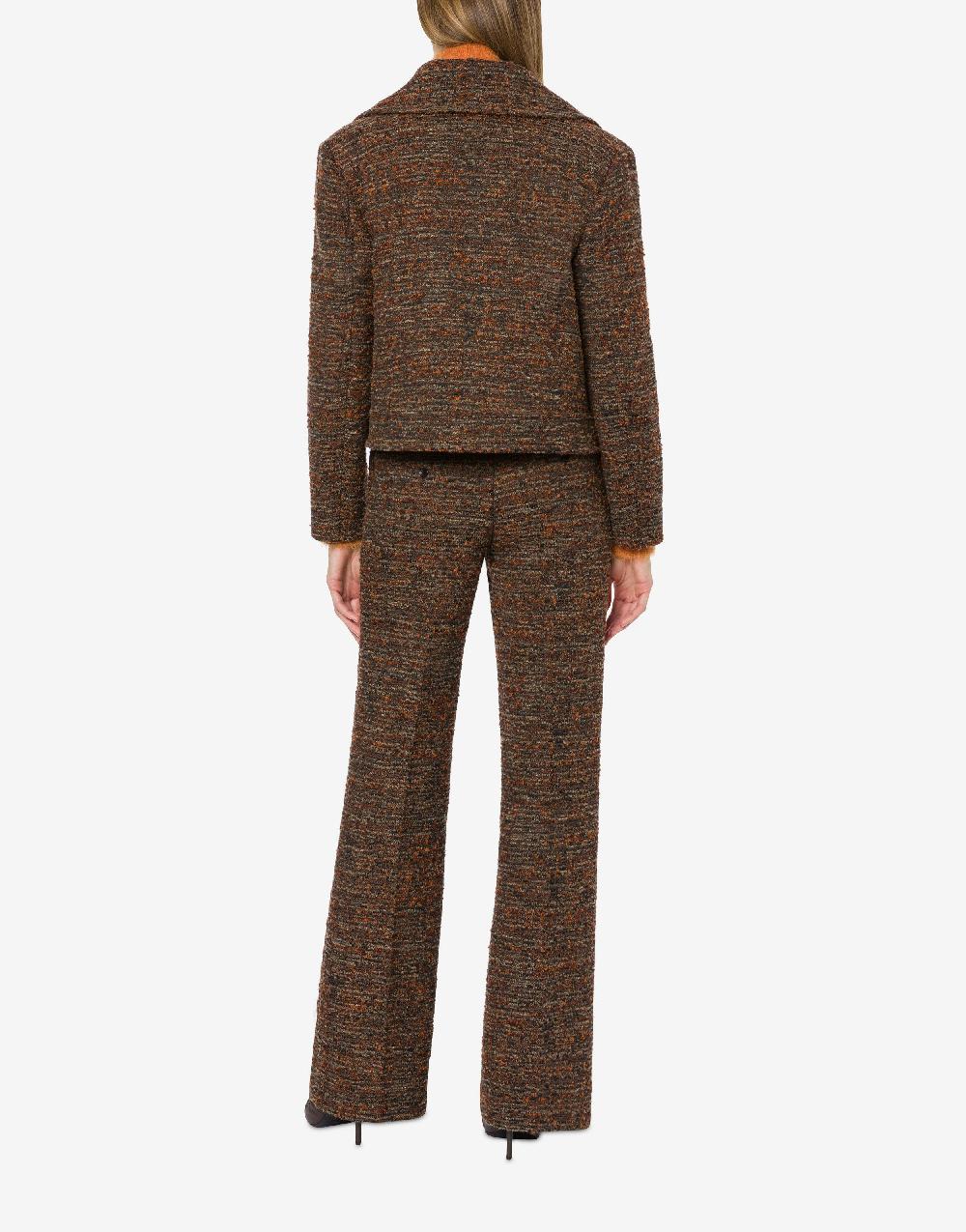 Alberta Ferretti Cappotto corto in tweed bottonato Comprare a buon mercato