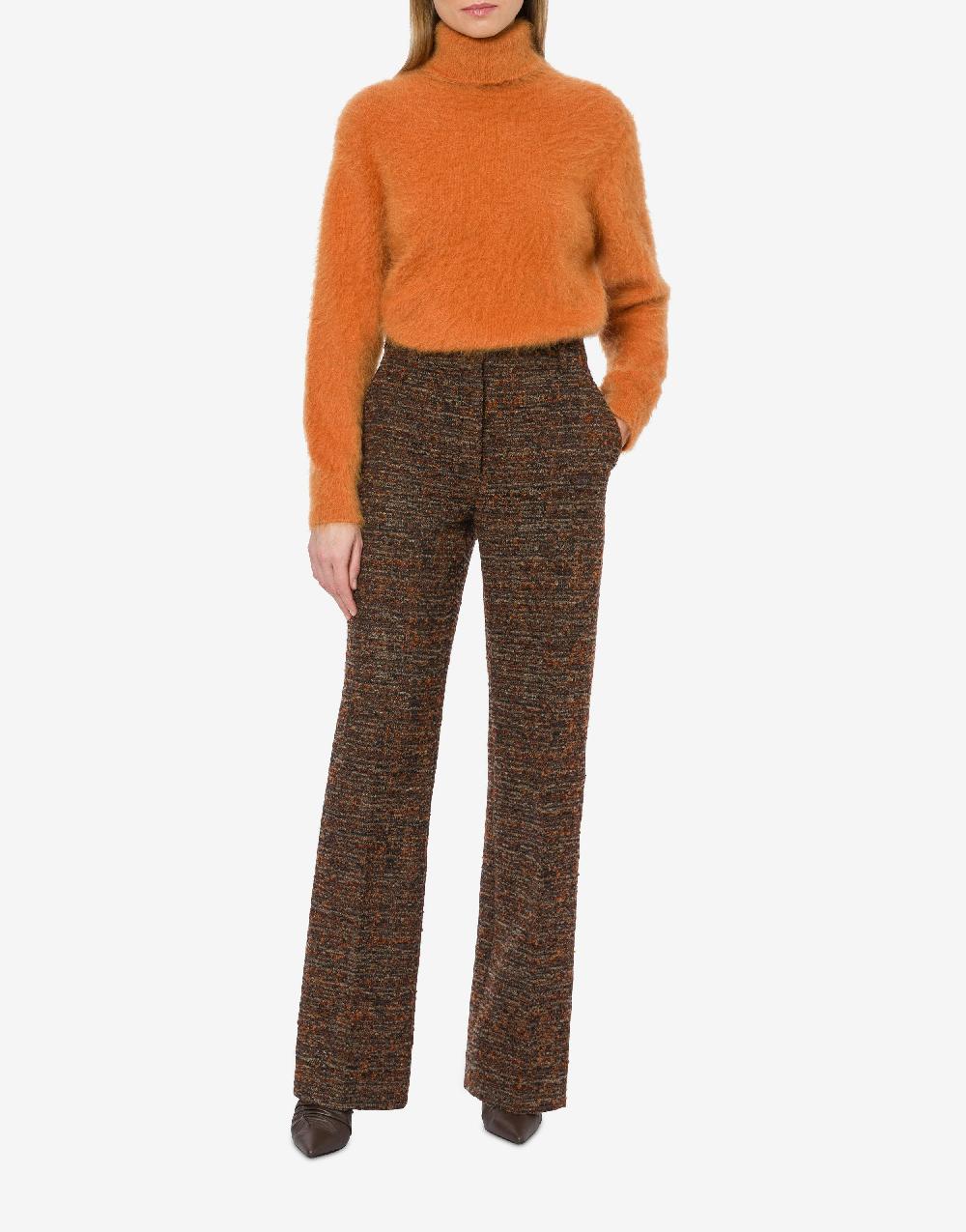 Alberta Ferretti Pantalone in tweed bottonato Online