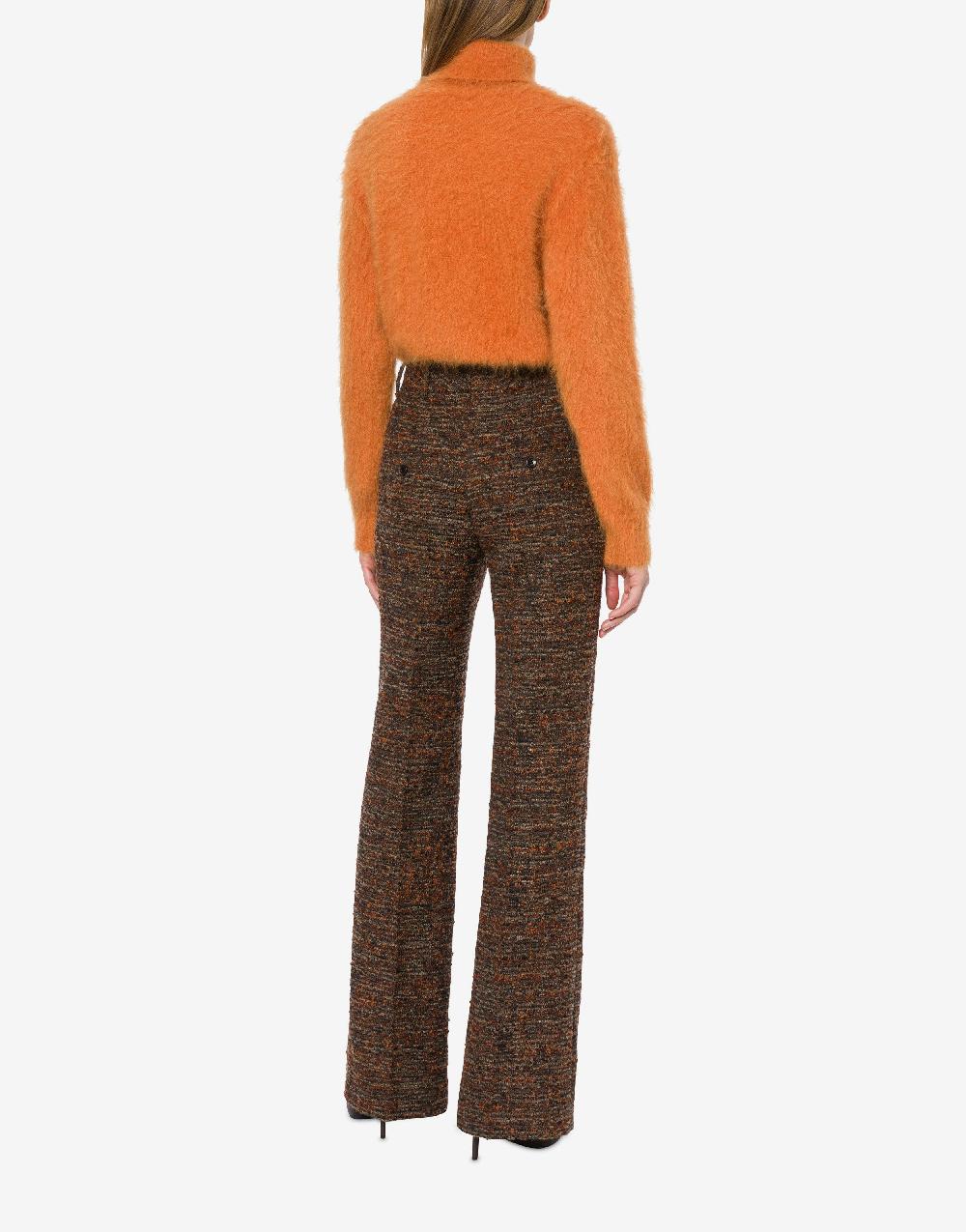 Alberta Ferretti Pantalone in tweed bottonato Online