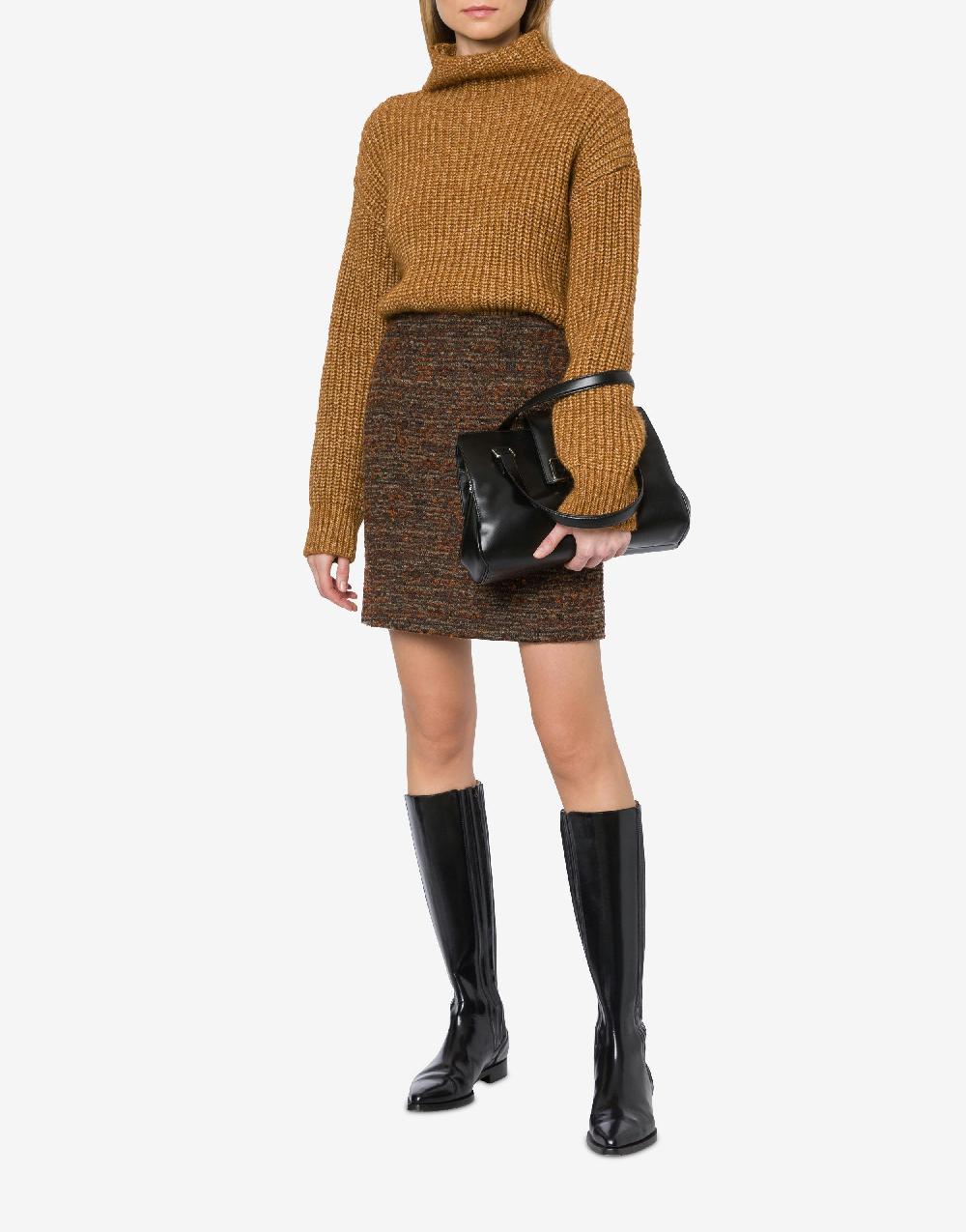 Alberta Ferretti Maglione in fettuccia di lana cotone Offerte