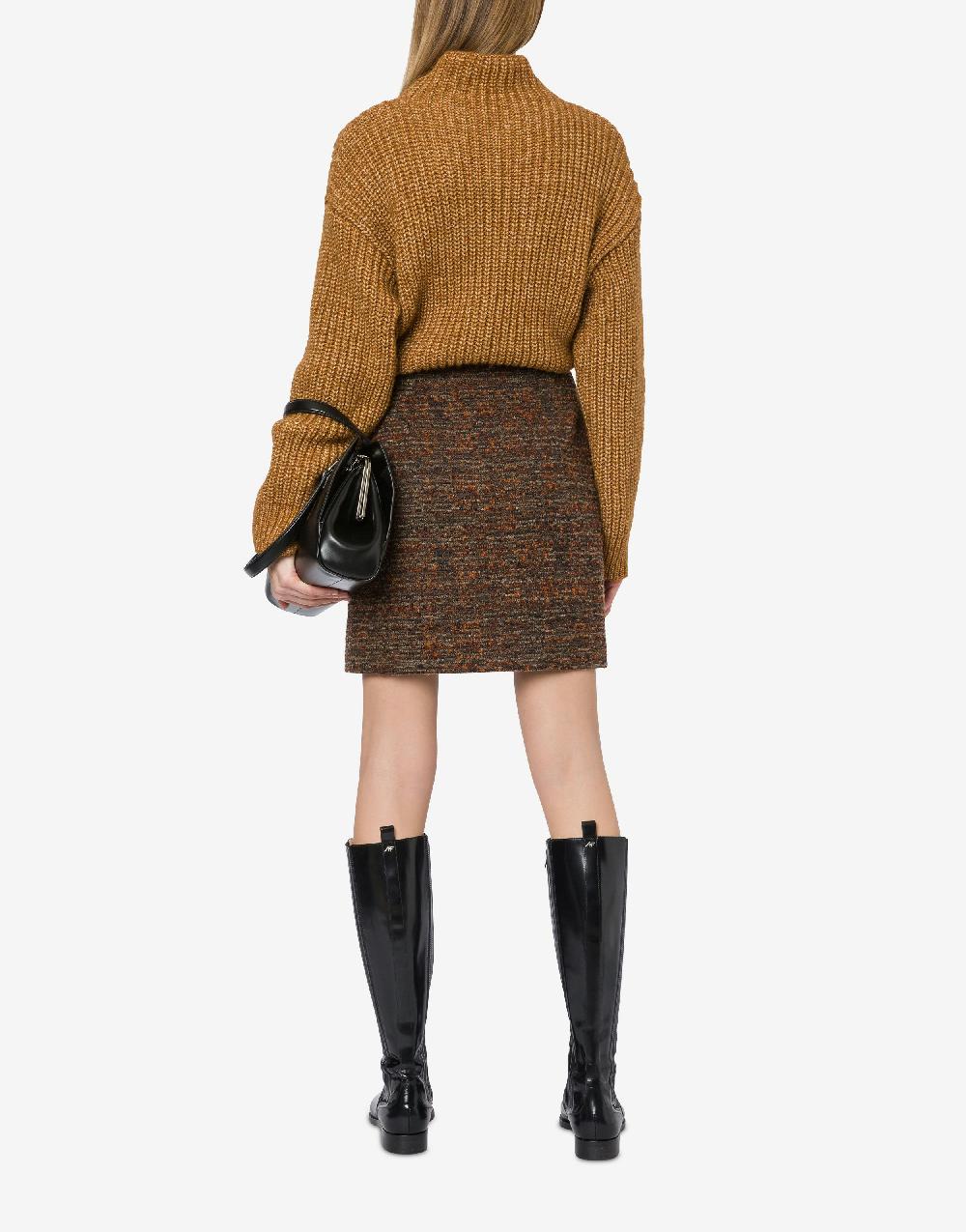 Alberta Ferretti Maglione in fettuccia di lana cotone Offerte