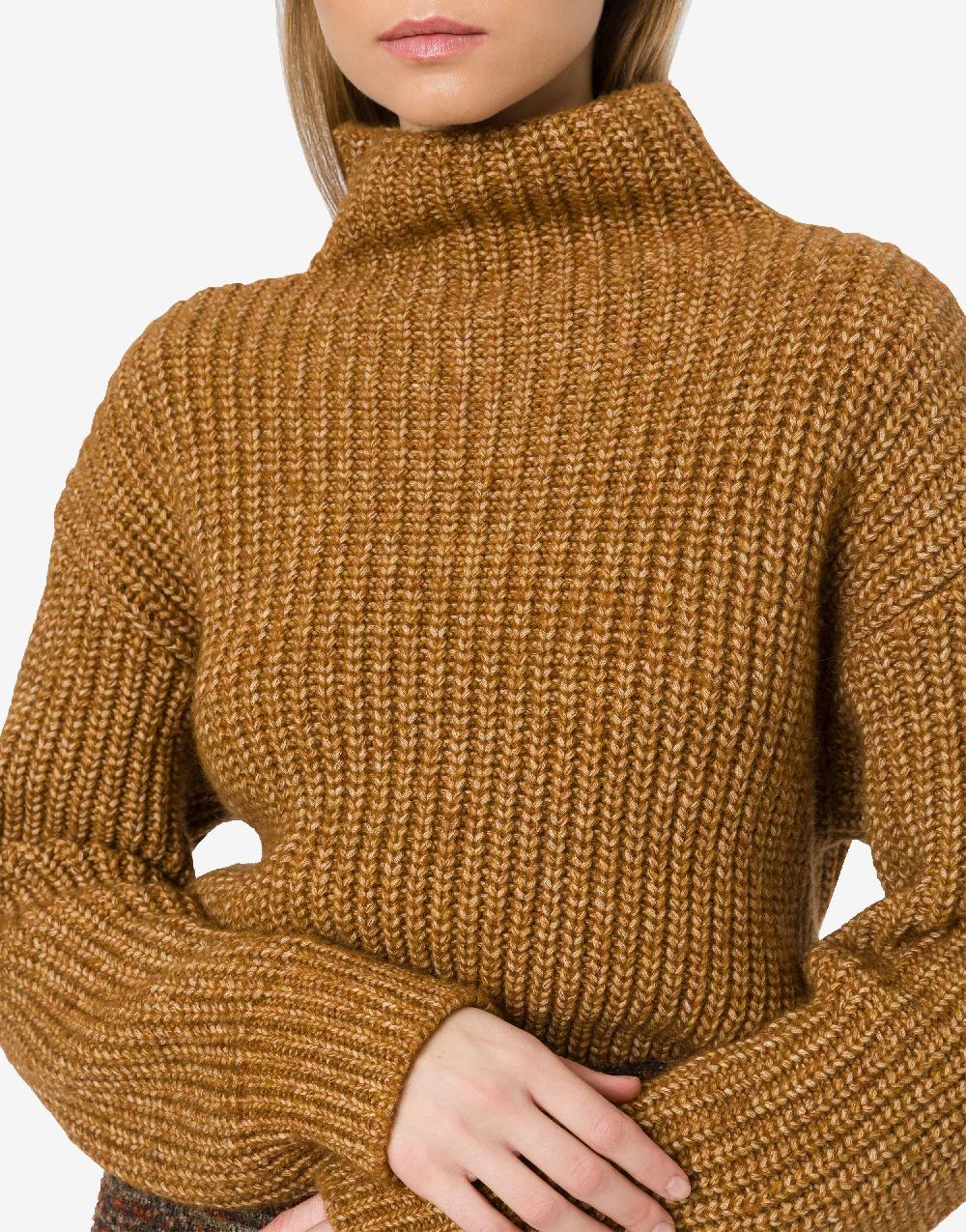 Alberta Ferretti Maglione in fettuccia di lana cotone Offerte