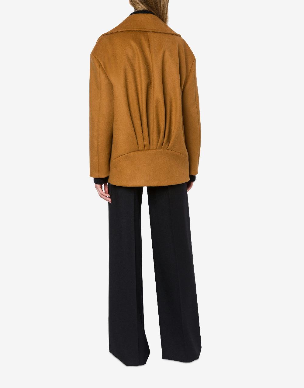 Alberta Ferretti Caban in panno di lana e cashmere Vendita Calda