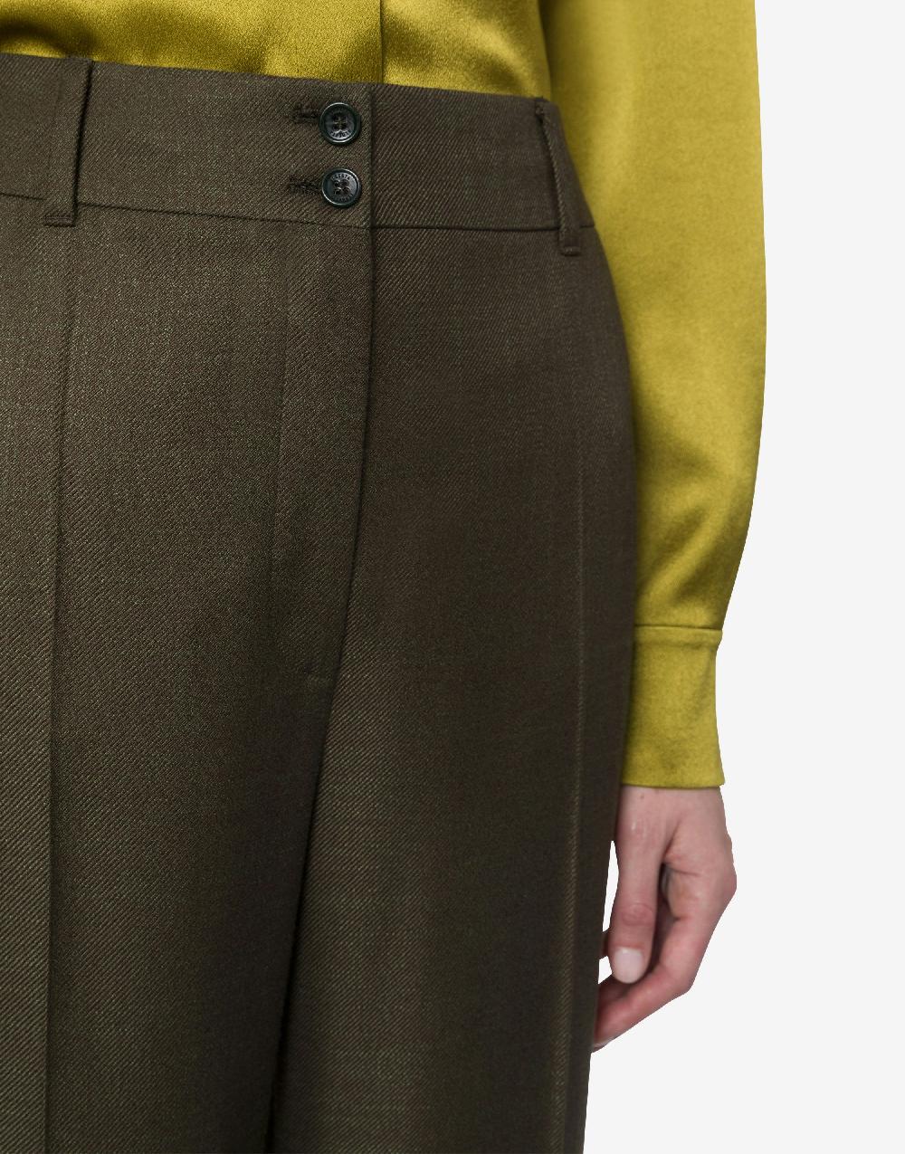 Alberta Ferretti Pantalone in twill fiammato Offerte stagionali