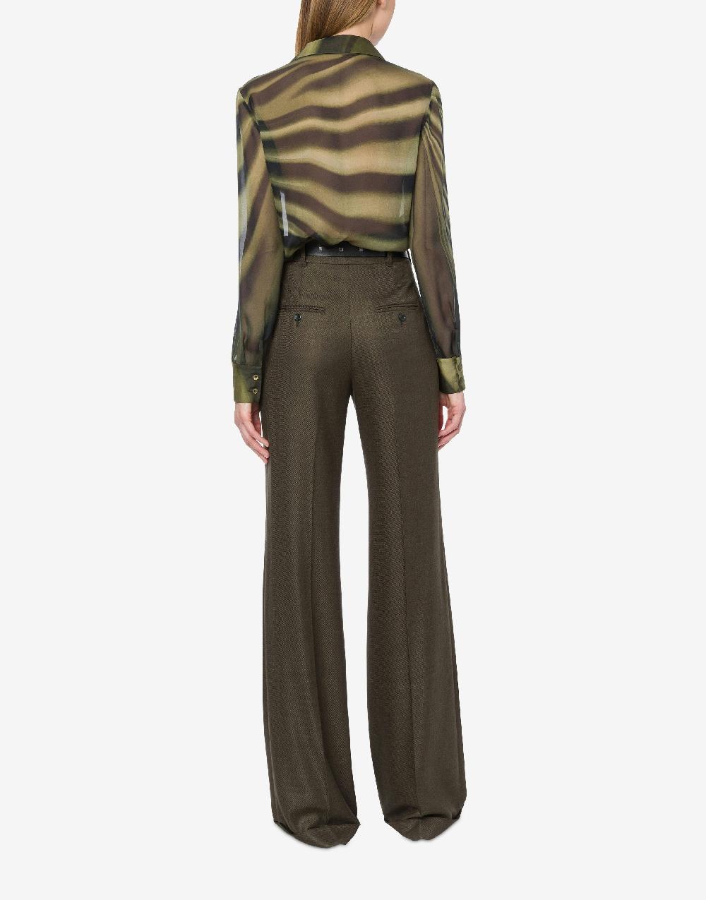 Alberta Ferretti Camicia in chiffon con stampa Drappeggio Qualità Garantita