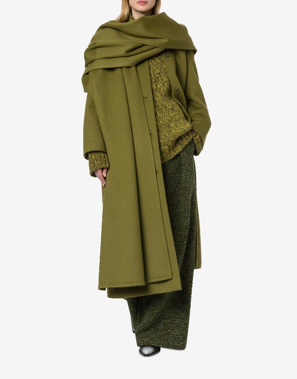Alberta Ferretti Cappotto in panno di lana e cashmere Negozi Online