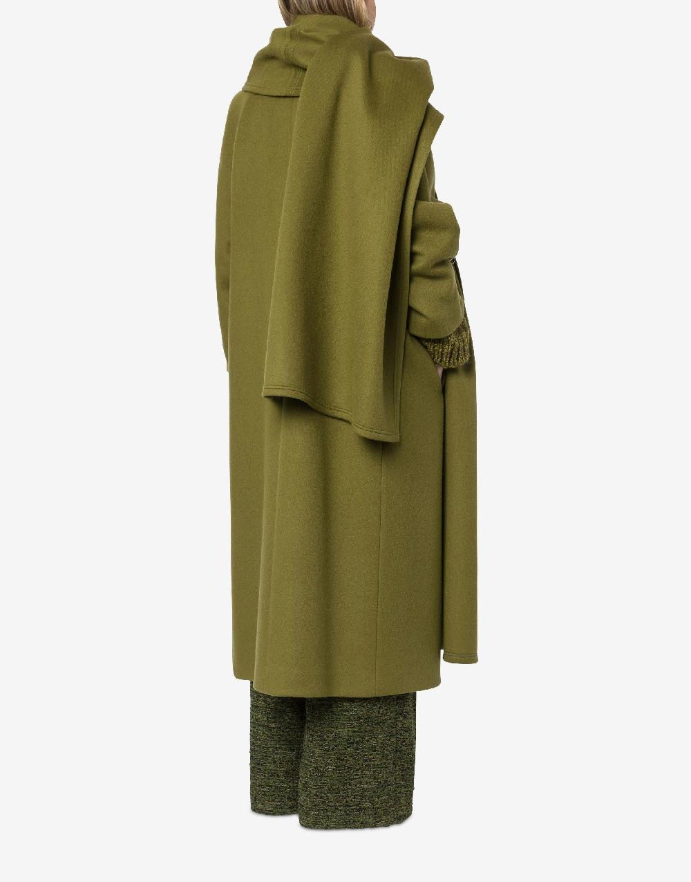 Alberta Ferretti Cappotto in panno di lana e cashmere Negozi Online