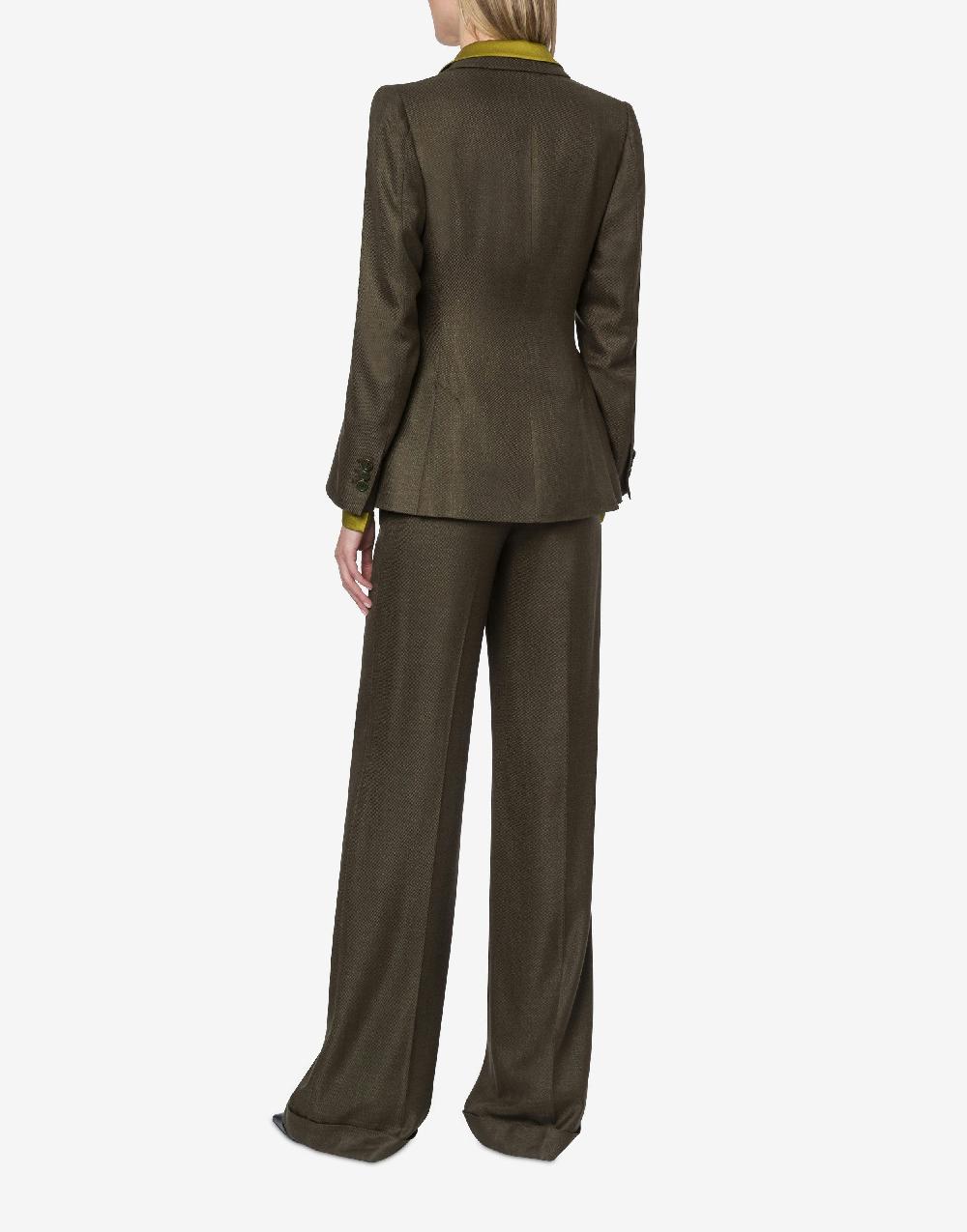 Alberta Ferretti Giacca in twill fiammato Consegna Veloce