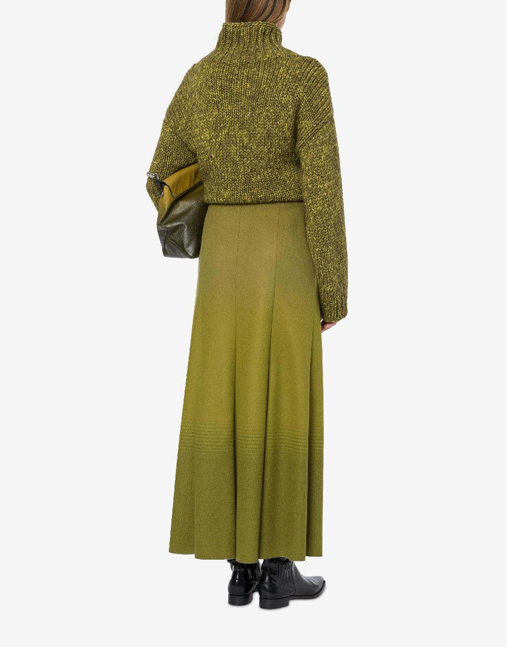 Alberta Ferretti Gonna lunga in flanella sfumata Shopping Online