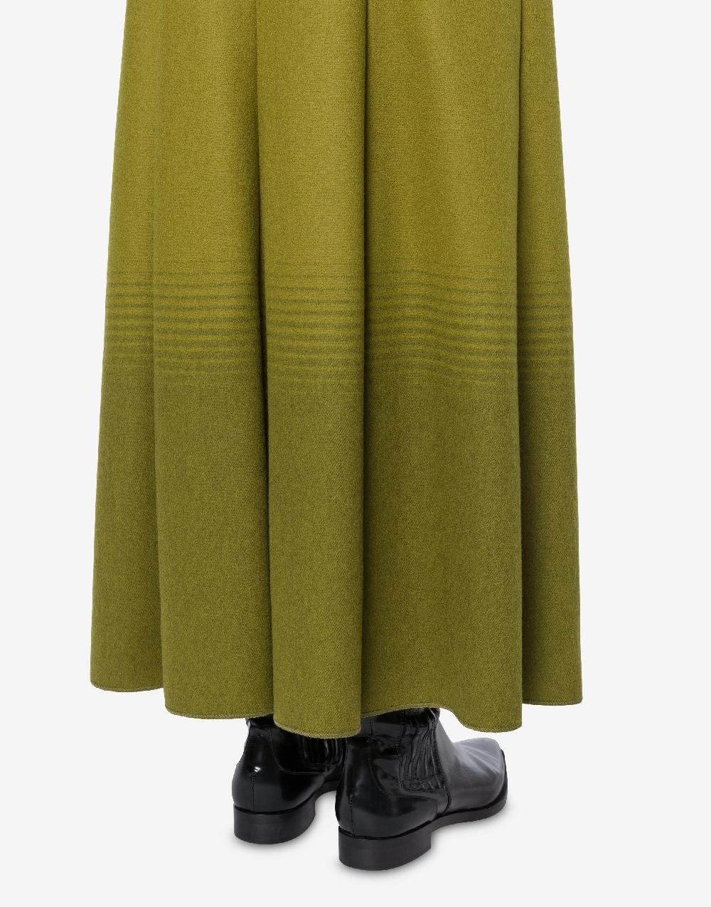 Alberta Ferretti Gonna lunga in flanella sfumata Shopping Online