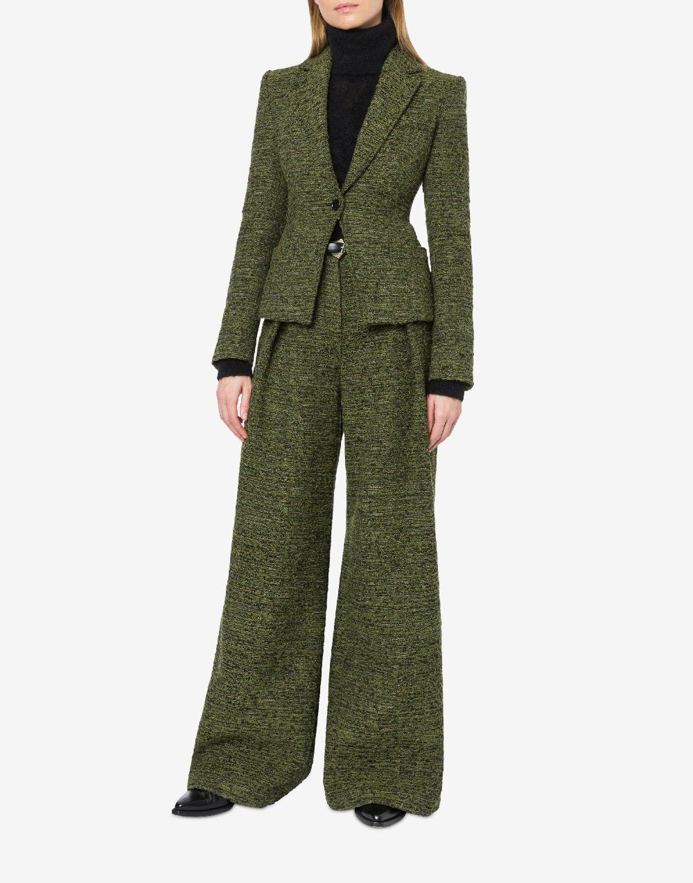 Alberta Ferretti Giacca in tweed bottonato Prezzo Ridotto