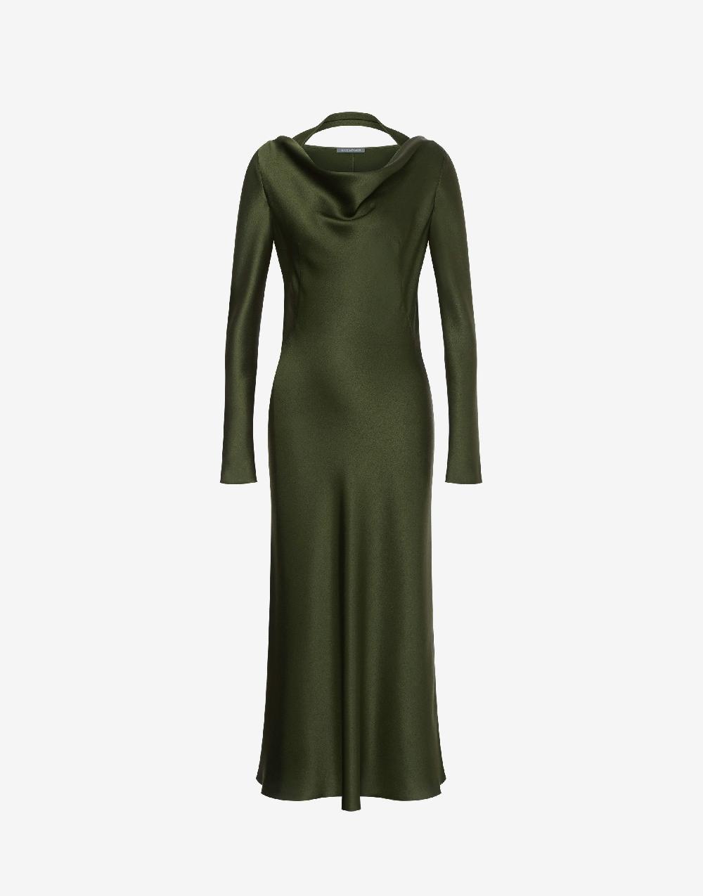 Alberta Ferretti Abito longuette in raso Convenienza