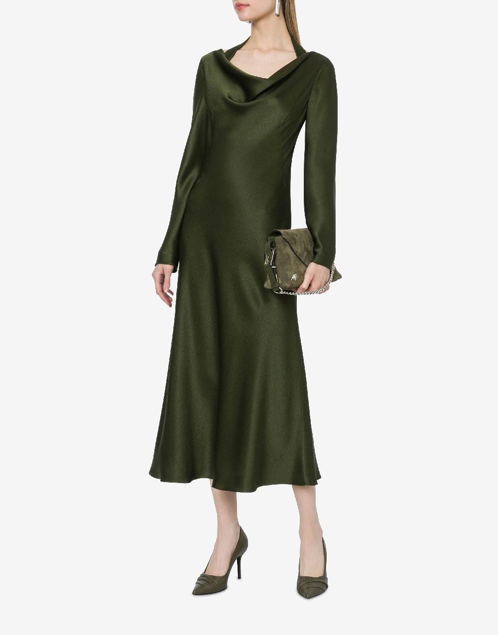 Alberta Ferretti Abito longuette in raso Convenienza