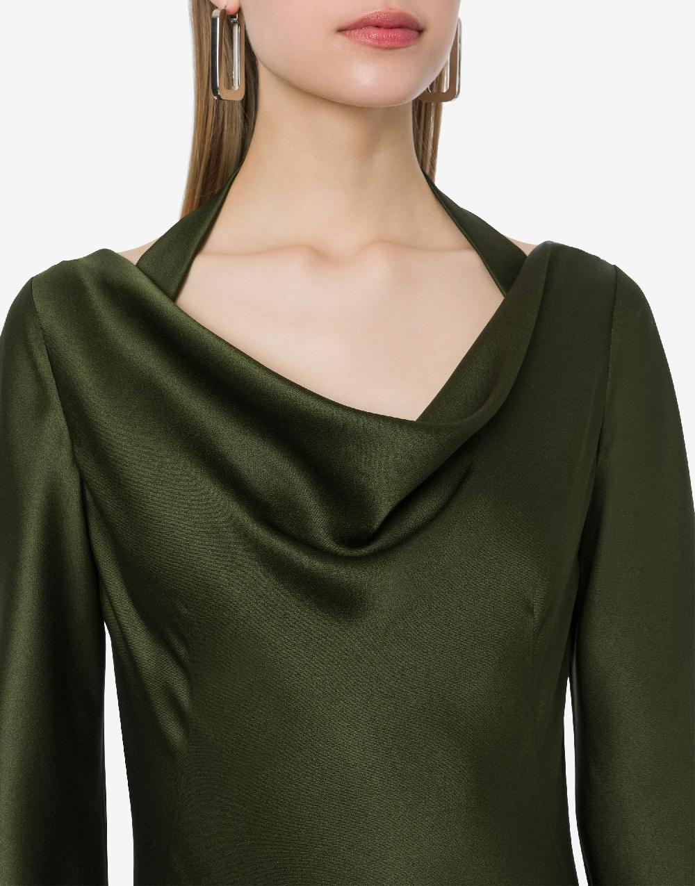 Alberta Ferretti Abito longuette in raso Convenienza