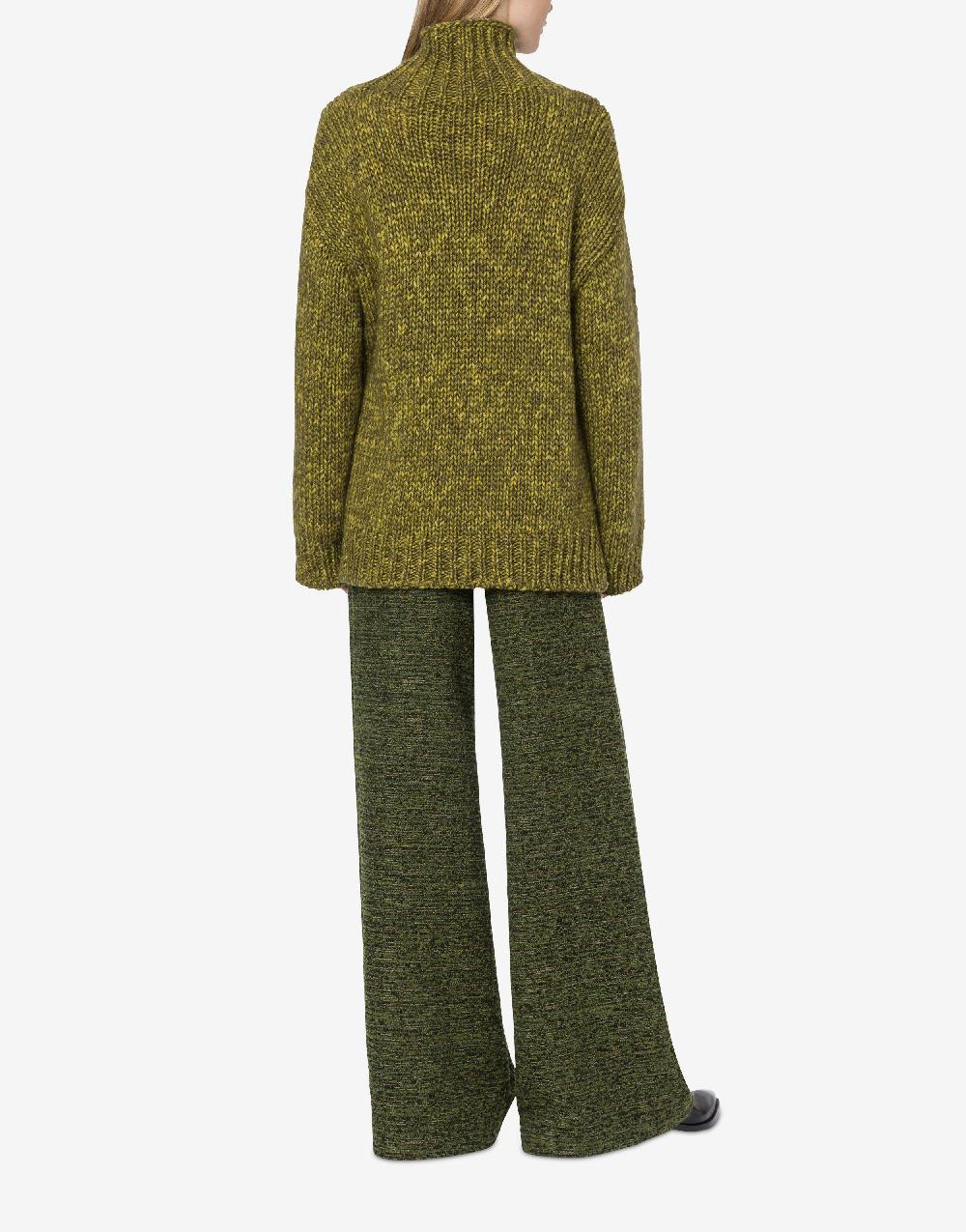 Alberta Ferretti Maglione in cordonetto misto lana stampato Novità
