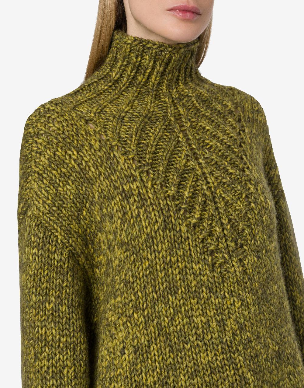Alberta Ferretti Maglione in cordonetto misto lana stampato Novità