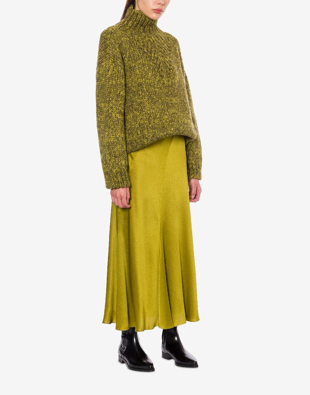 Alberta Ferretti Gonna longuette in raso Offerta
