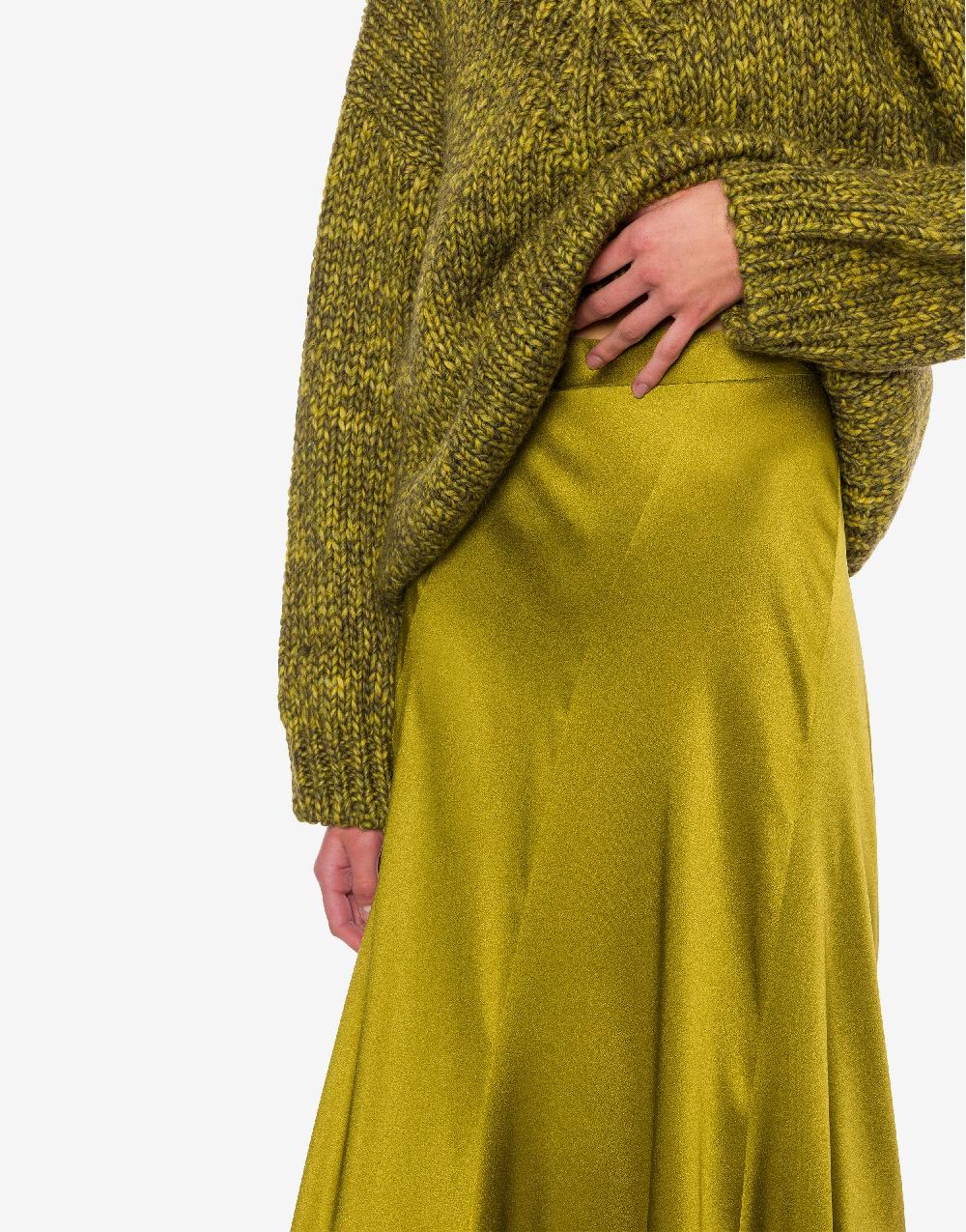 Alberta Ferretti Gonna longuette in raso Offerta