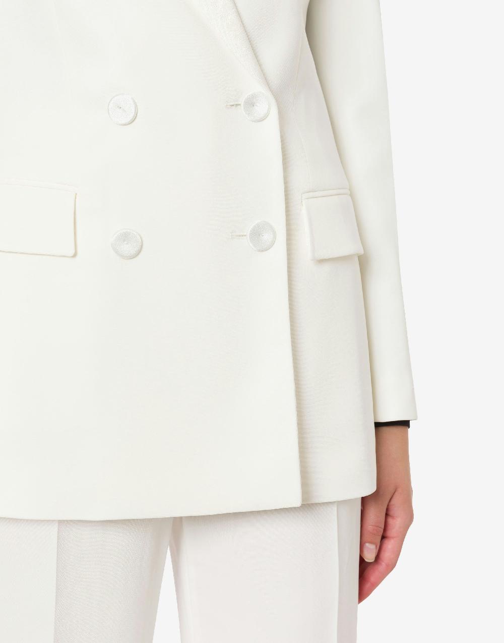 Alberta Ferretti Giacca doppiopetto in cady stretch Economico