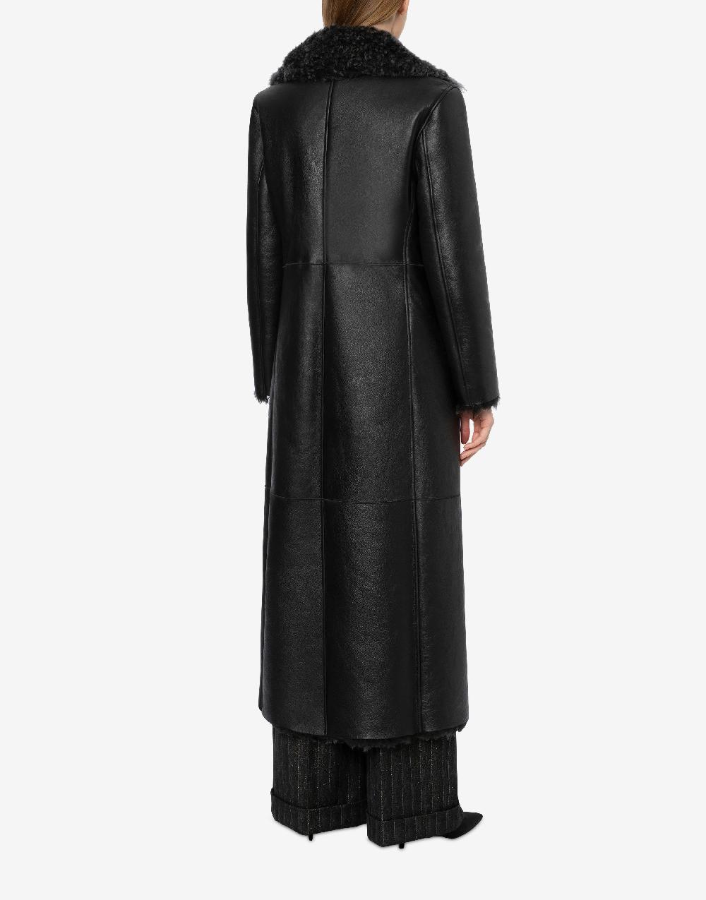 Alberta Ferretti Montone lungo in shearling nappato Vendita Calda