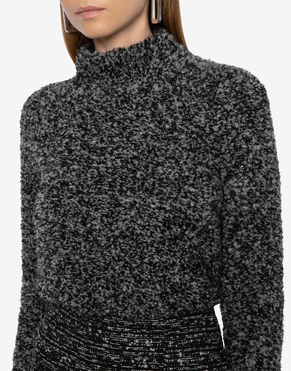 Alberta Ferretti Maglione in lana bouclé Vendita Economica