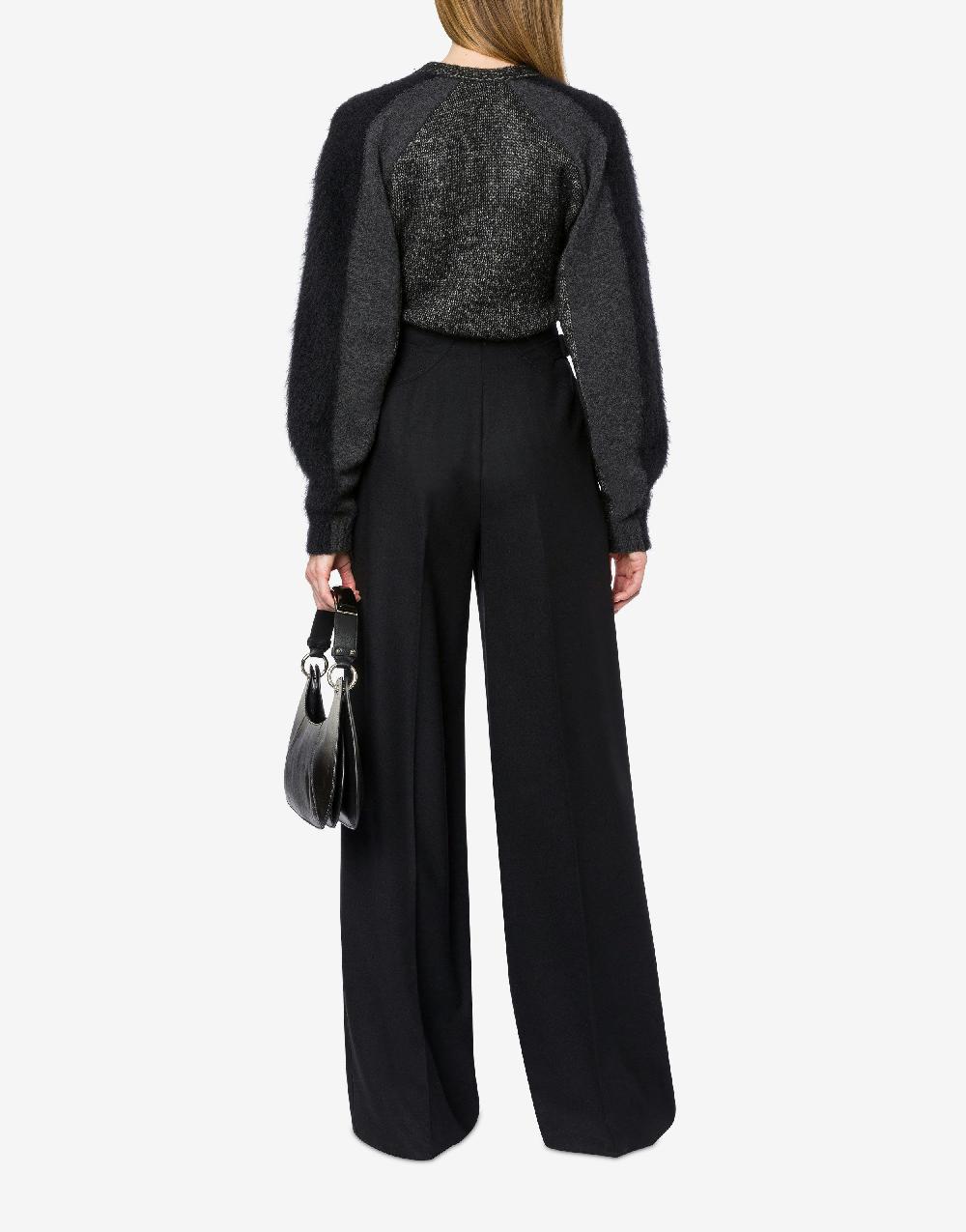 Alberta Ferretti Maglione con maniche in misto lana cashmere Moda