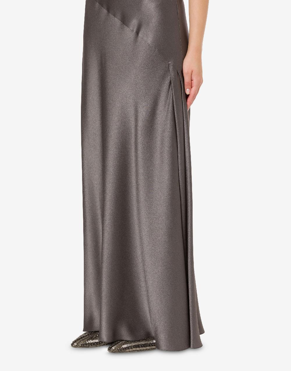Alberta Ferretti Abito lungo in raso 2025
