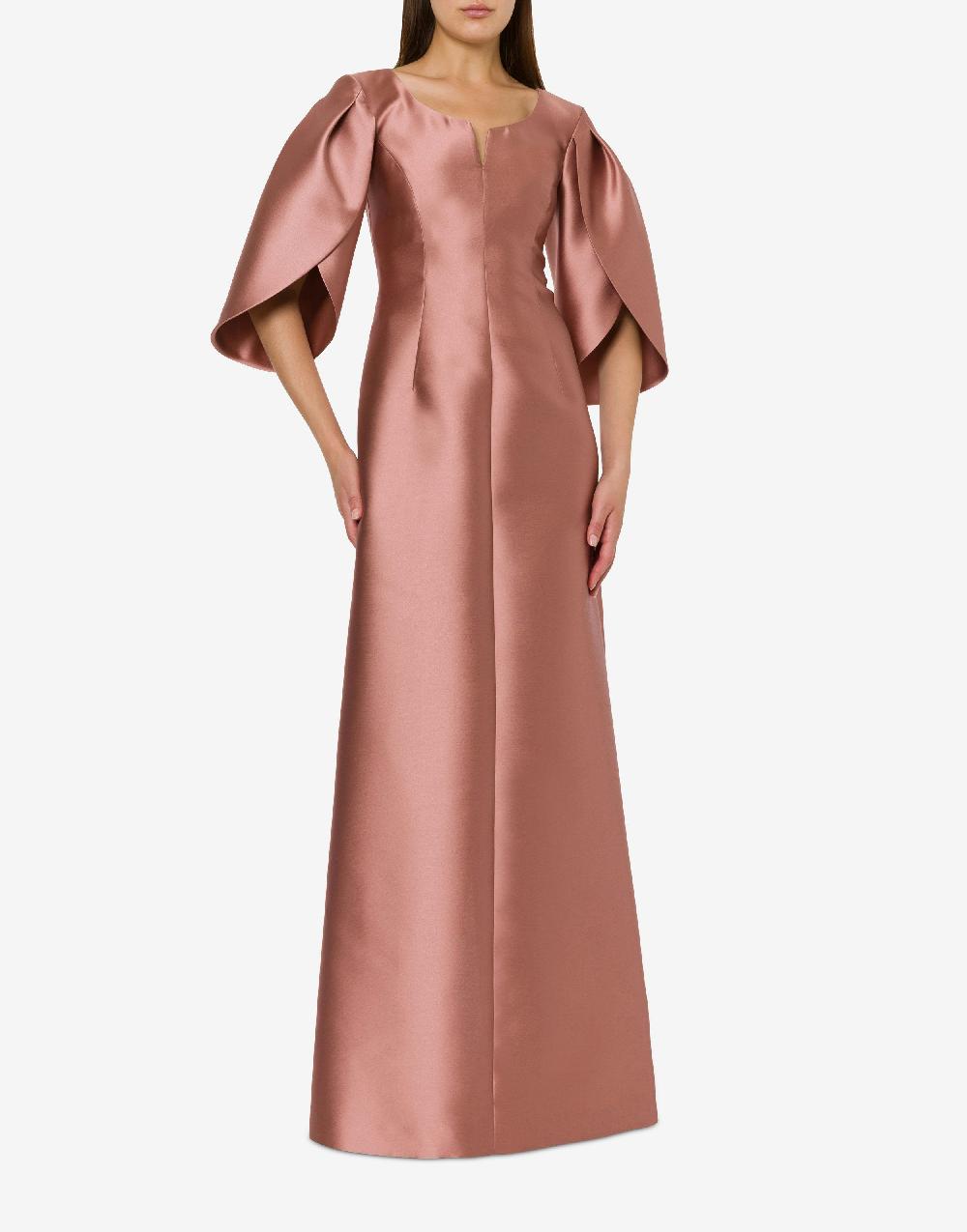 Alberta Ferretti Abito in mikado con maniche tulipano Vendita