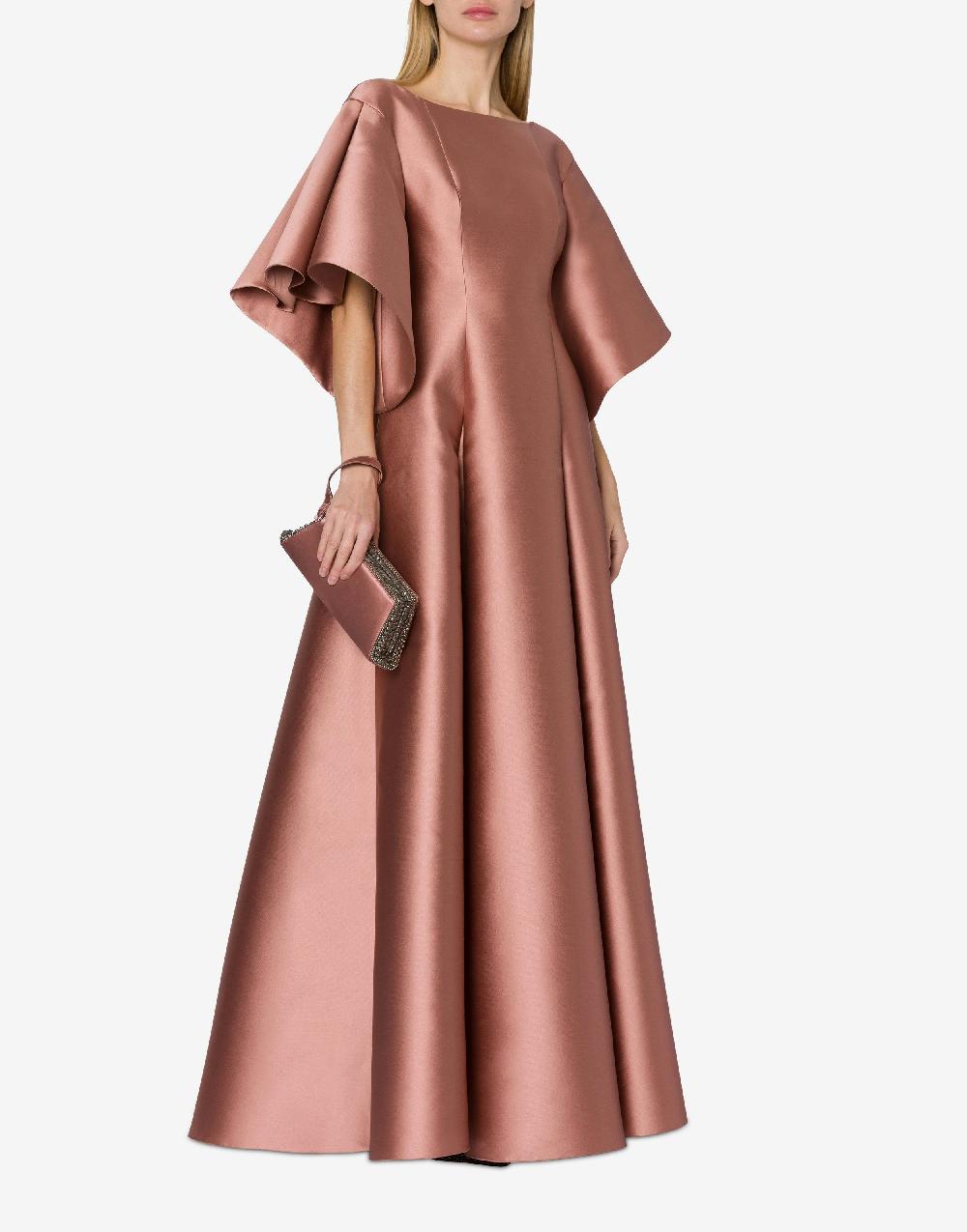 Alberta Ferretti Abito lungo in mikado Sconto