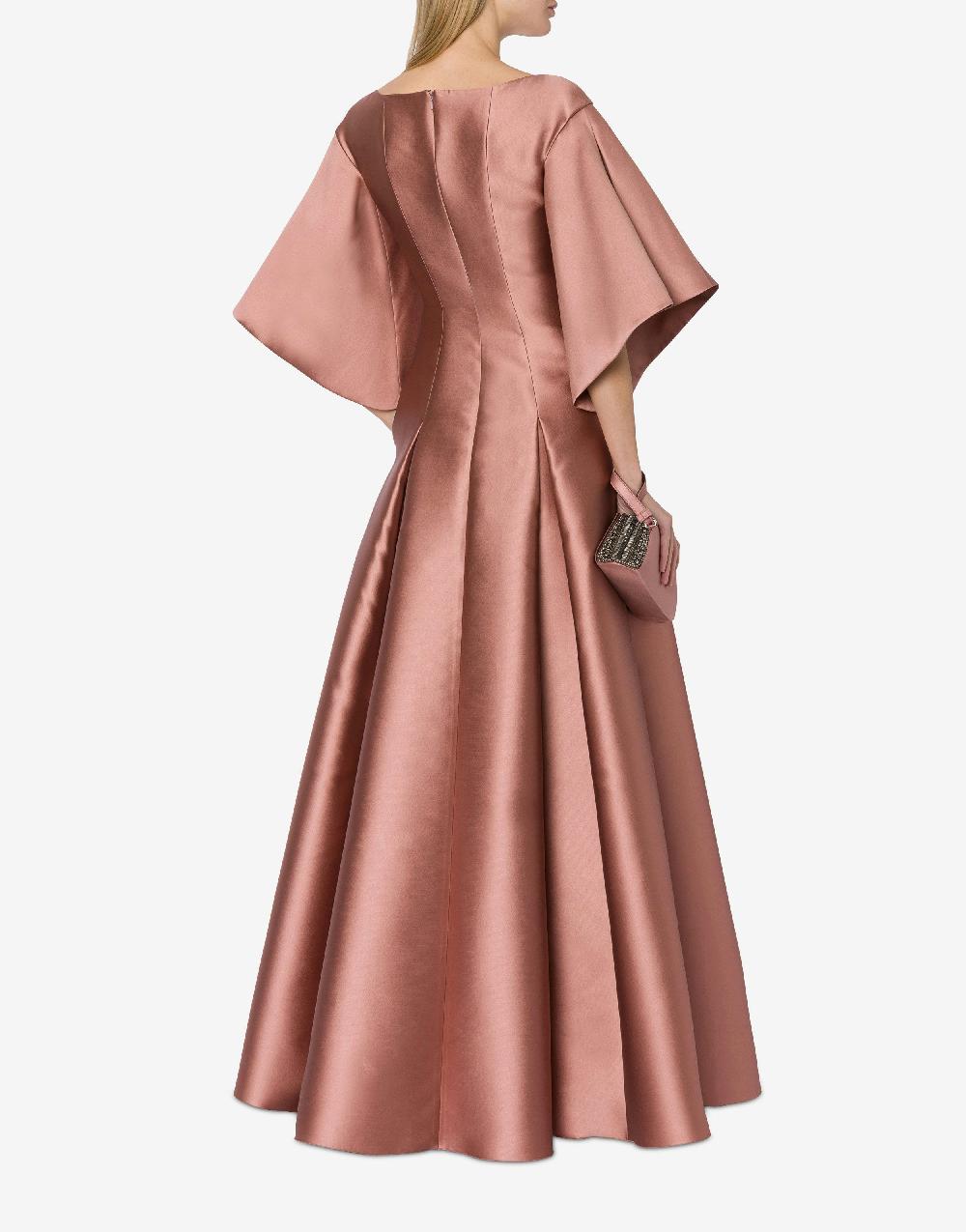 Alberta Ferretti Abito lungo in mikado Sconto
