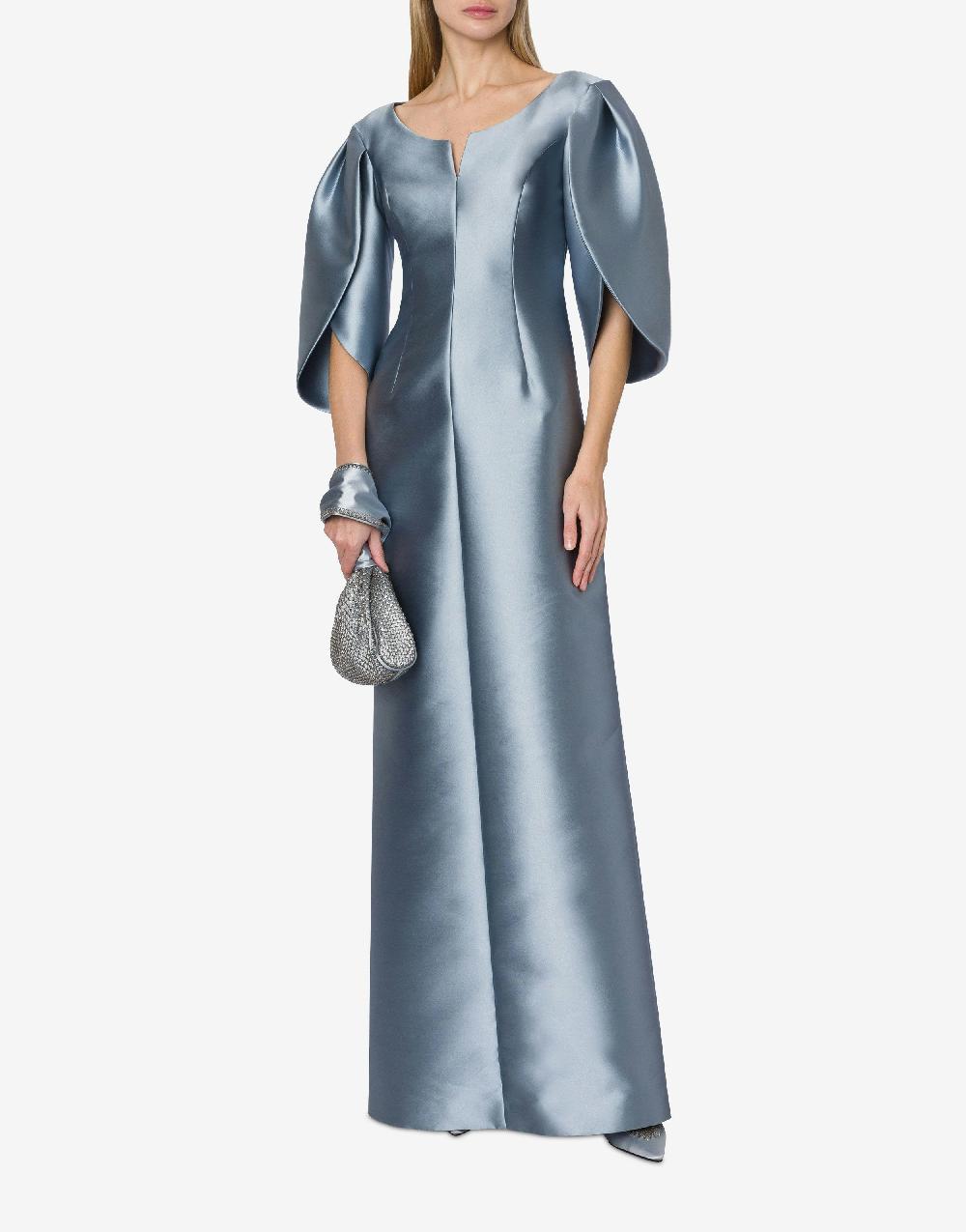 Alberta Ferretti Abito in mikado con maniche tulipano Offerta