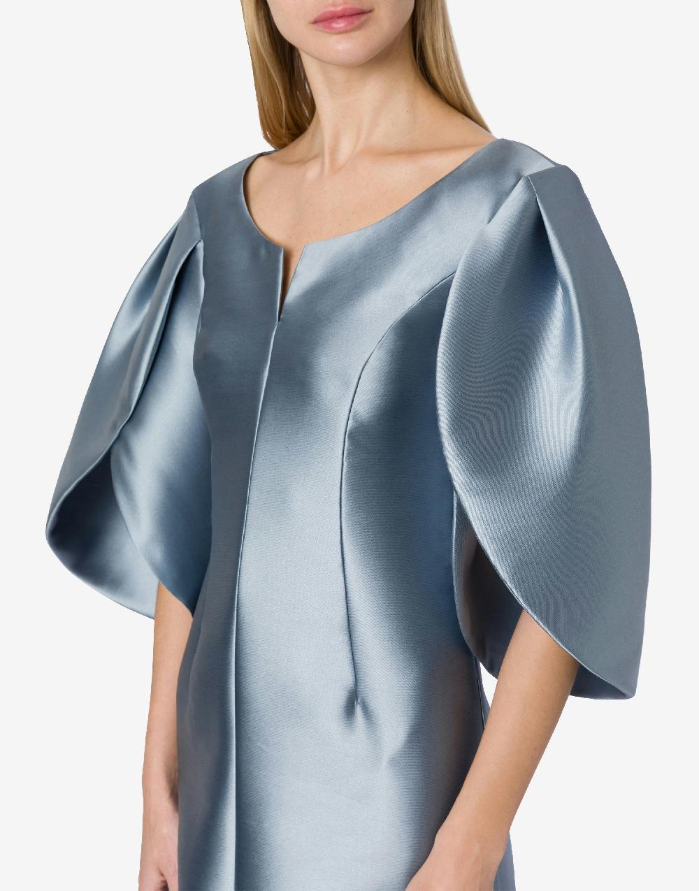 Alberta Ferretti Abito in mikado con maniche tulipano Offerta