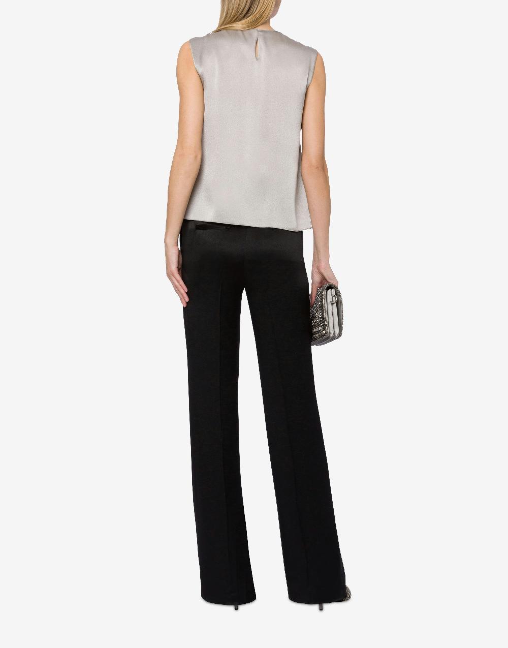 Alberta Ferretti Pantalone sartoriale in raso Vendite Flash