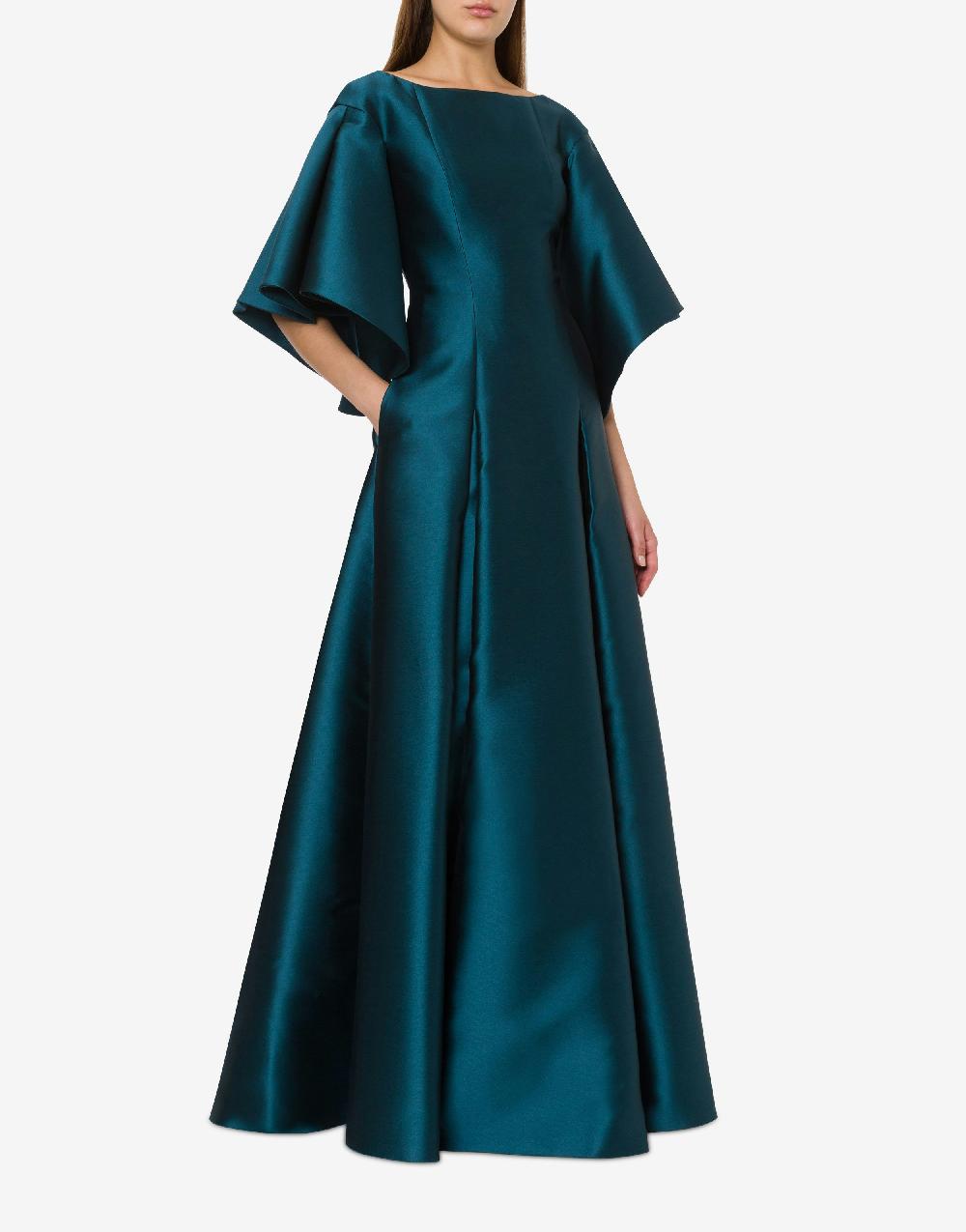 Alberta Ferretti Abito lungo in mikado In Saldo