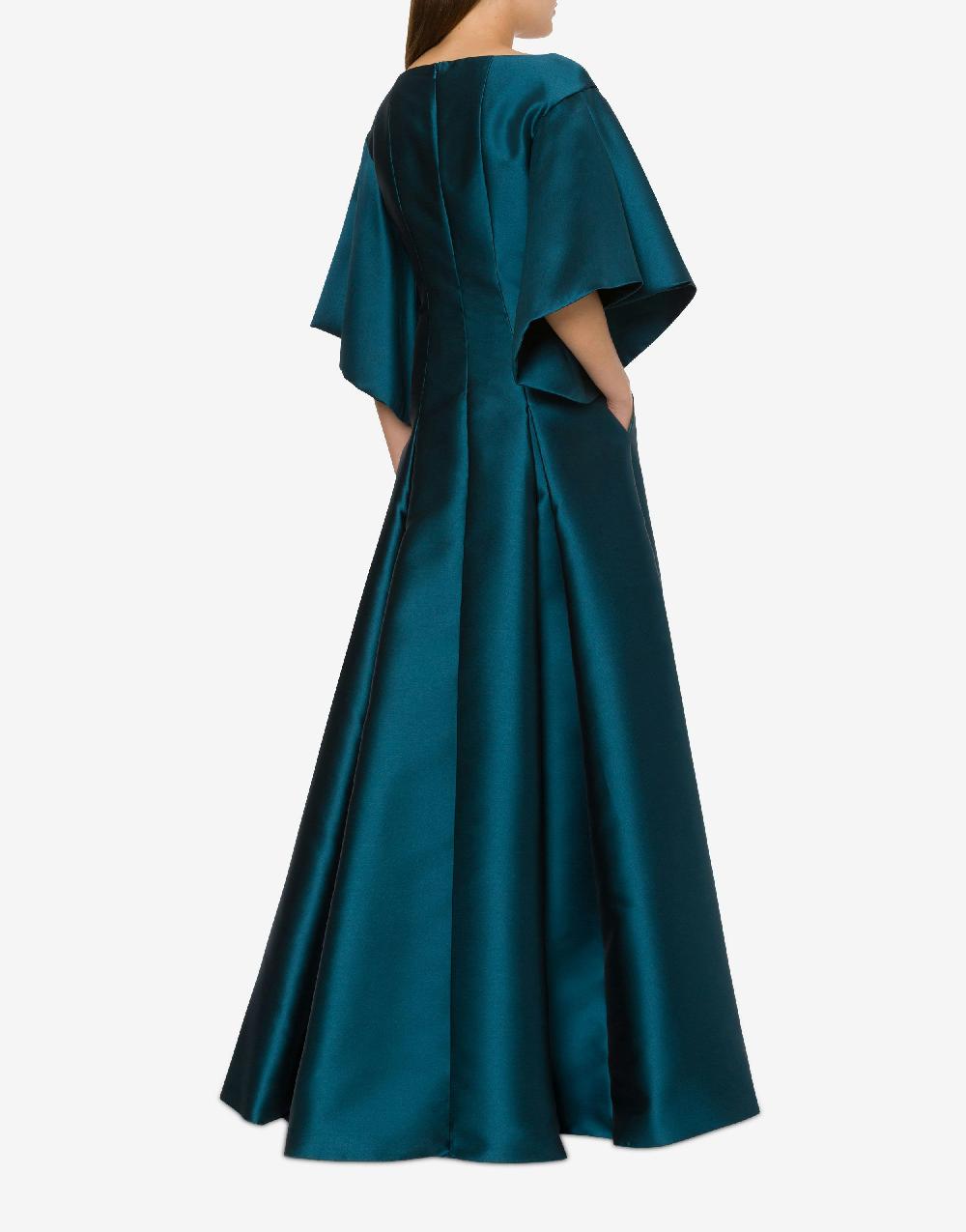 Alberta Ferretti Abito lungo in mikado In Saldo