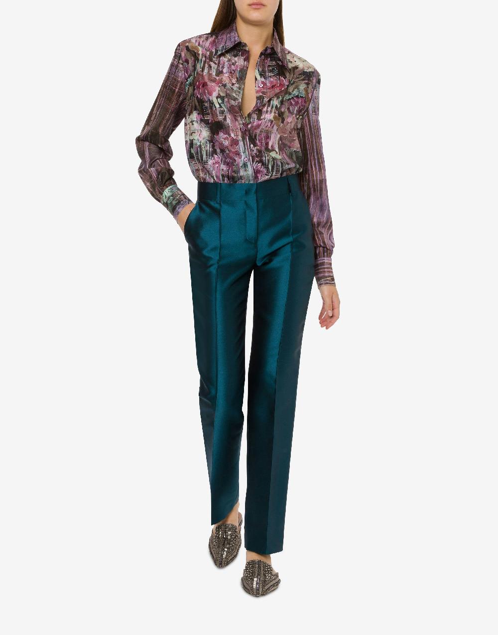 Alberta Ferretti Pantalone in mikado Moda