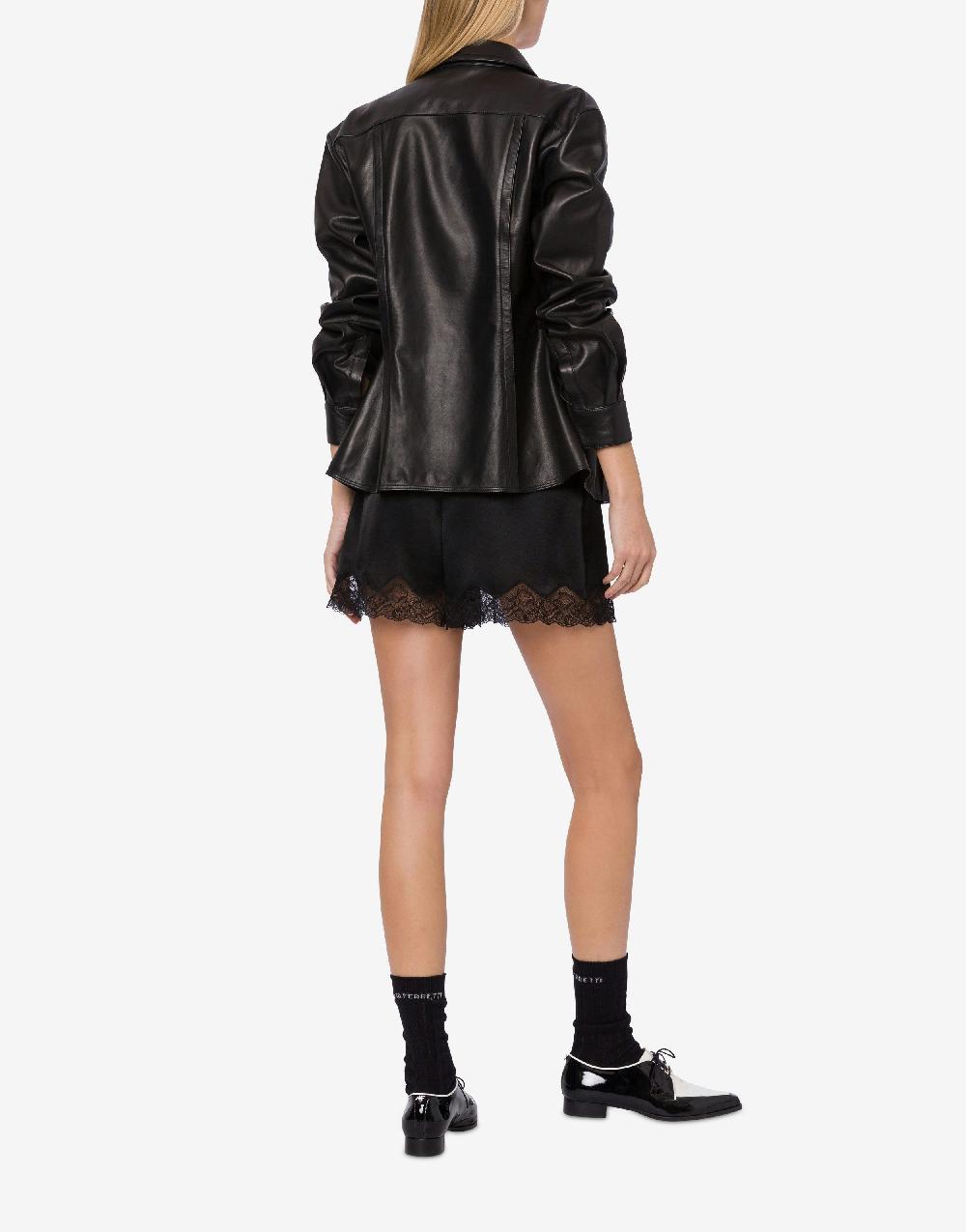 Alberta Ferretti Short in raso con pizzo Grande vendita