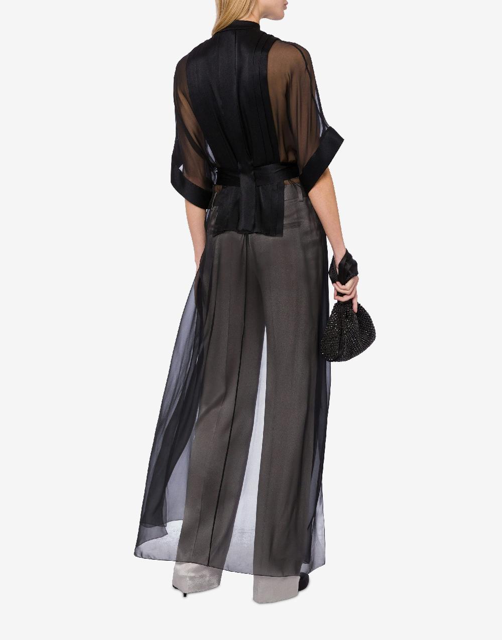 Alberta Ferretti Camicia in raso e chiffon organico Flash Sale