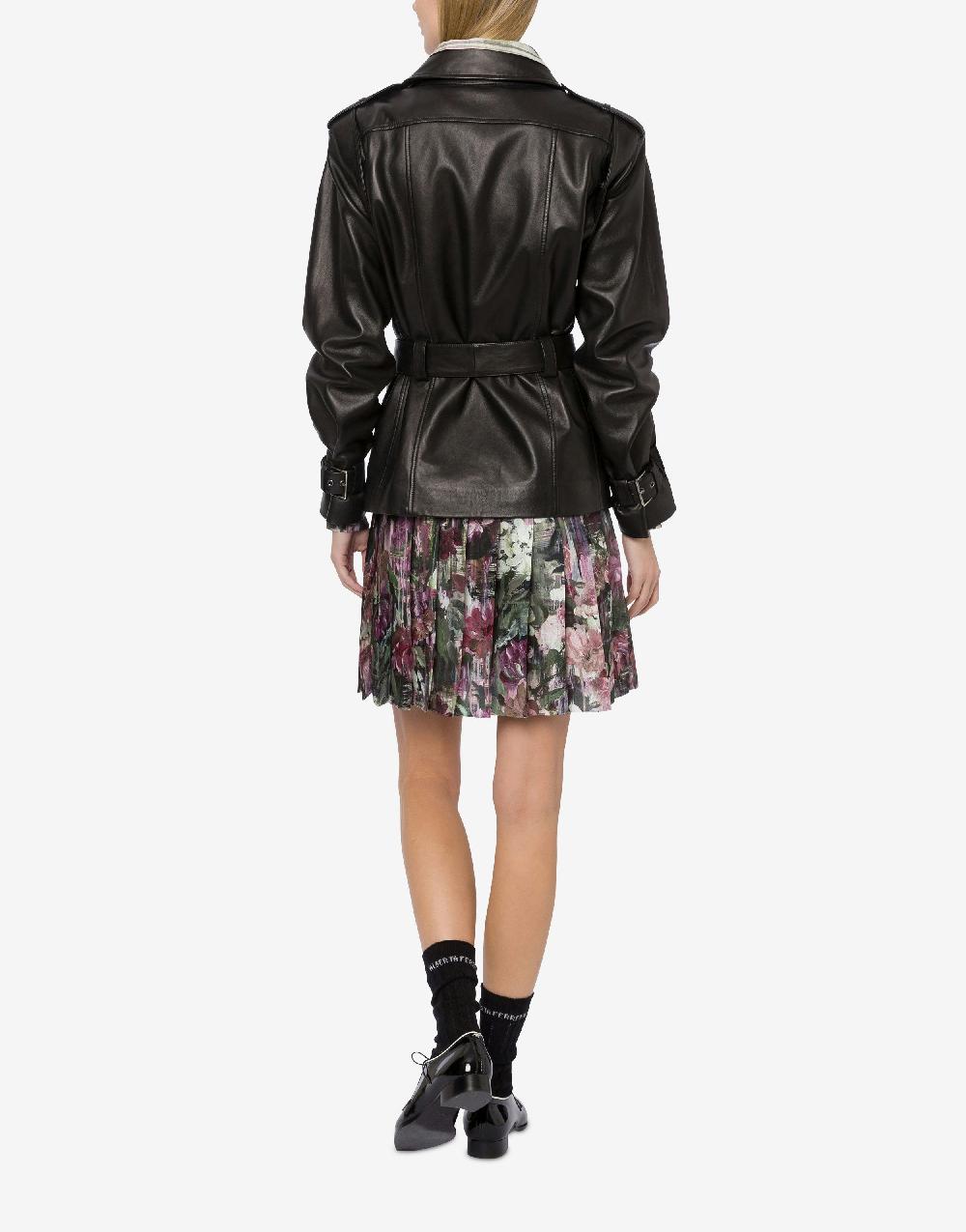 Alberta Ferretti Giacca biker in nappa glossy Fornitura limitata