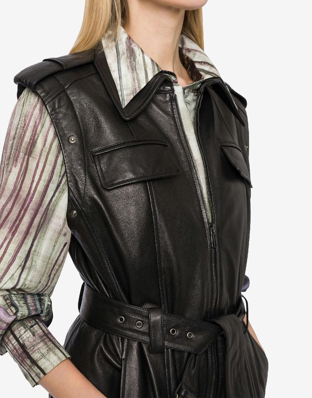 Alberta Ferretti Giacca biker in nappa glossy Fornitura limitata