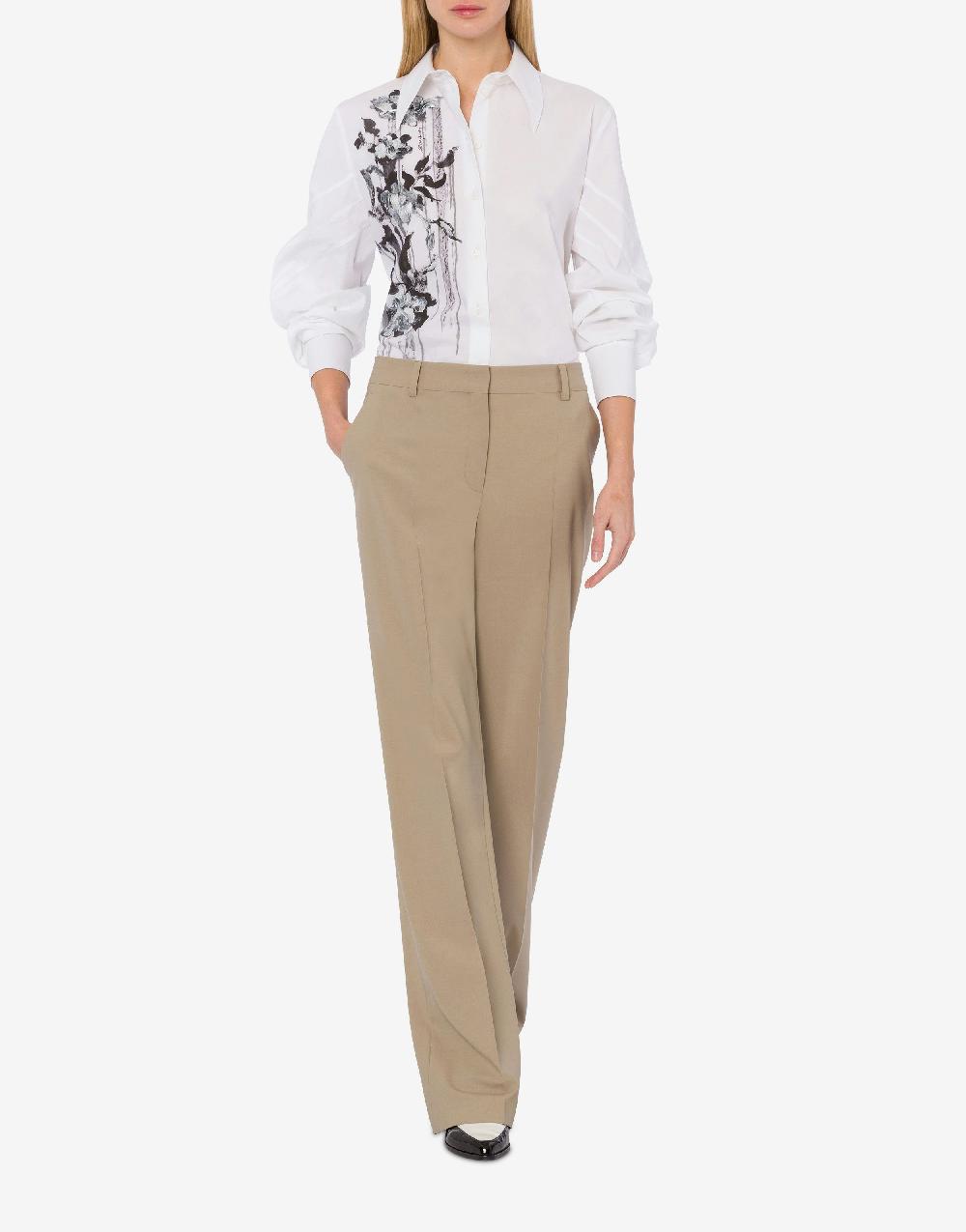 Alberta Ferretti Camicia in popeline stretch Dripping Roses Shopping online