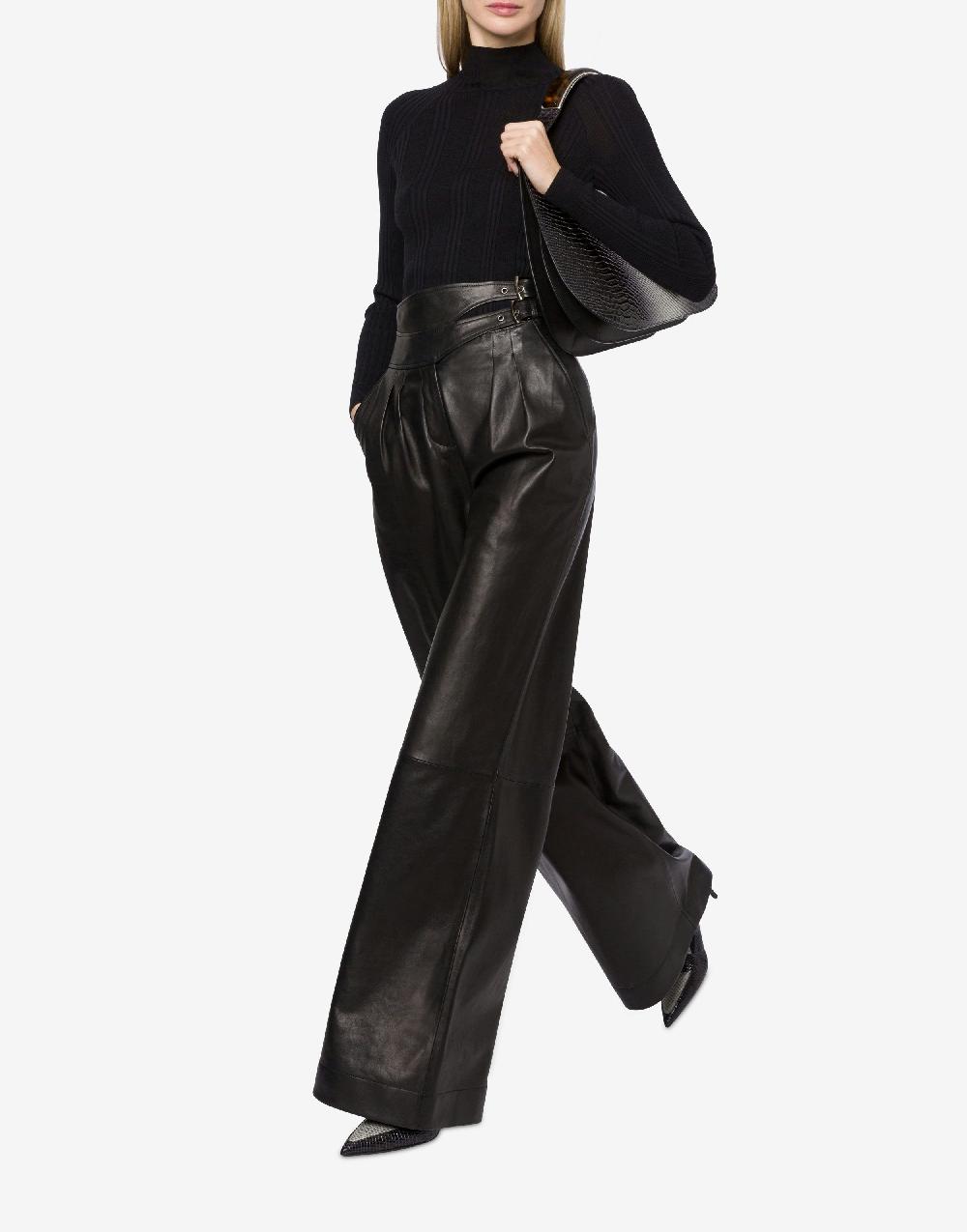 Alberta Ferretti Pantalone in nappa glossy Offerta esclusiva