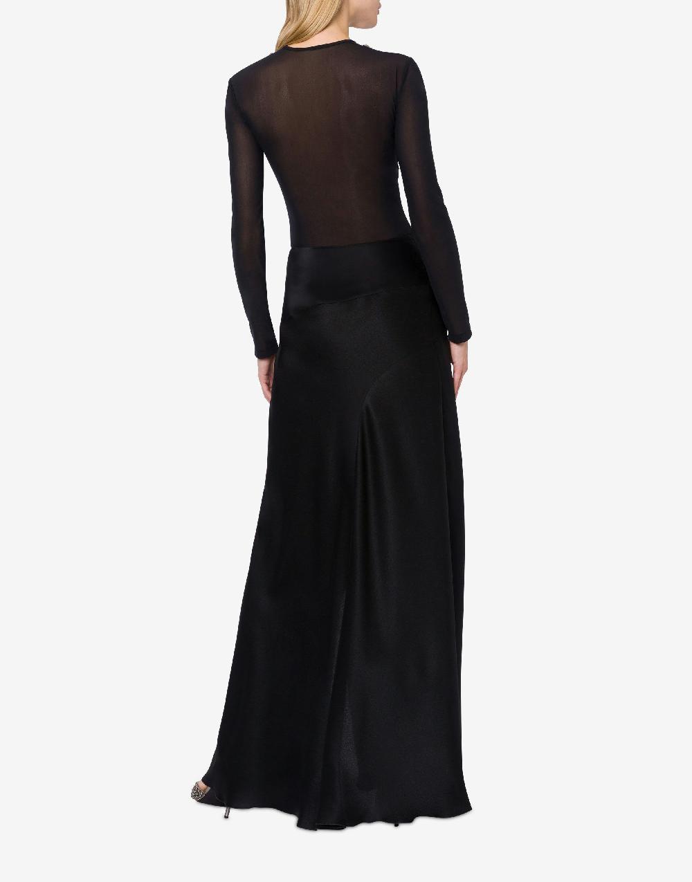 Alberta Ferretti T-shirt in tulle con ricamo Black Friday