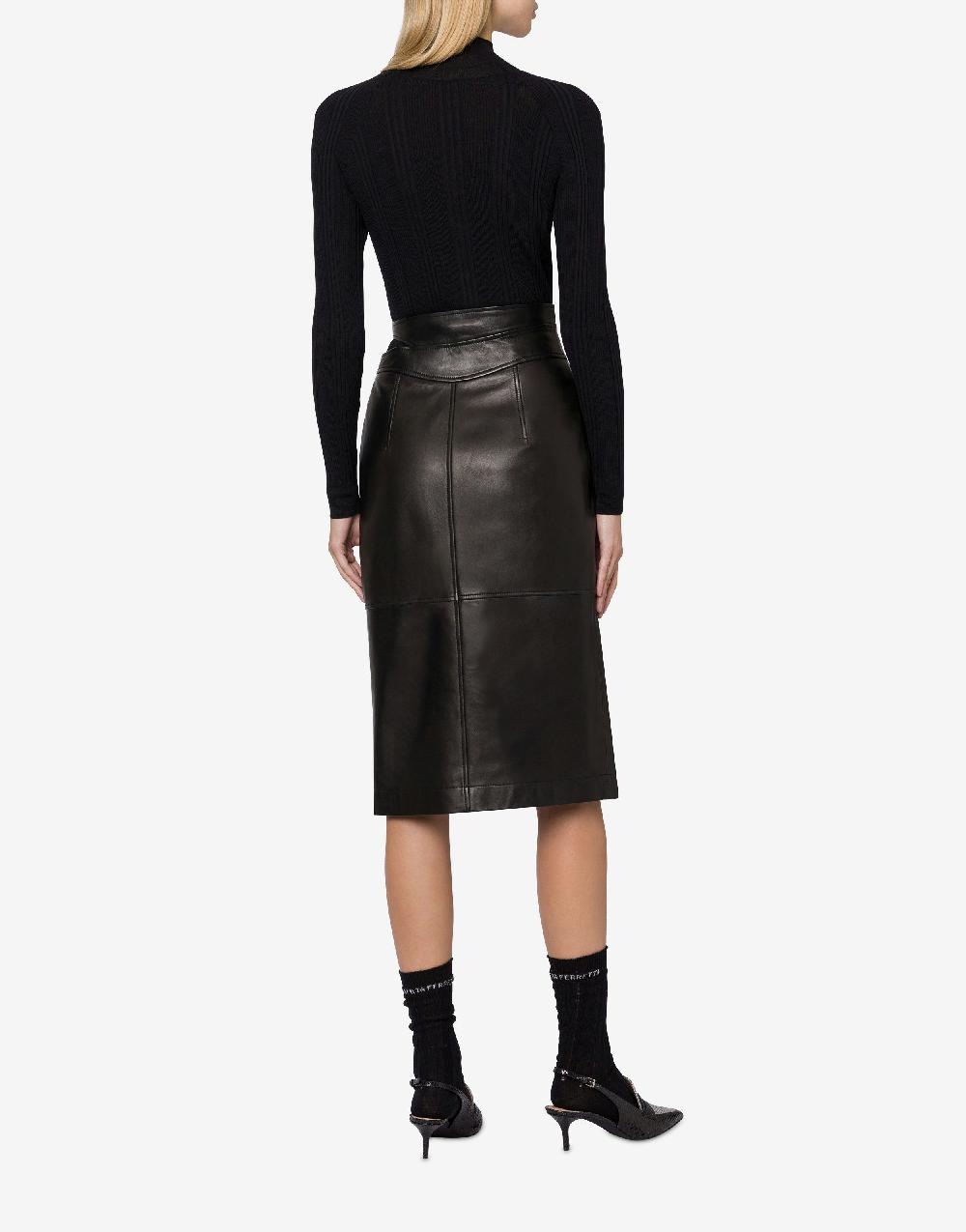 Alberta Ferretti Gonna midi in nappa glossy Cyber Monday