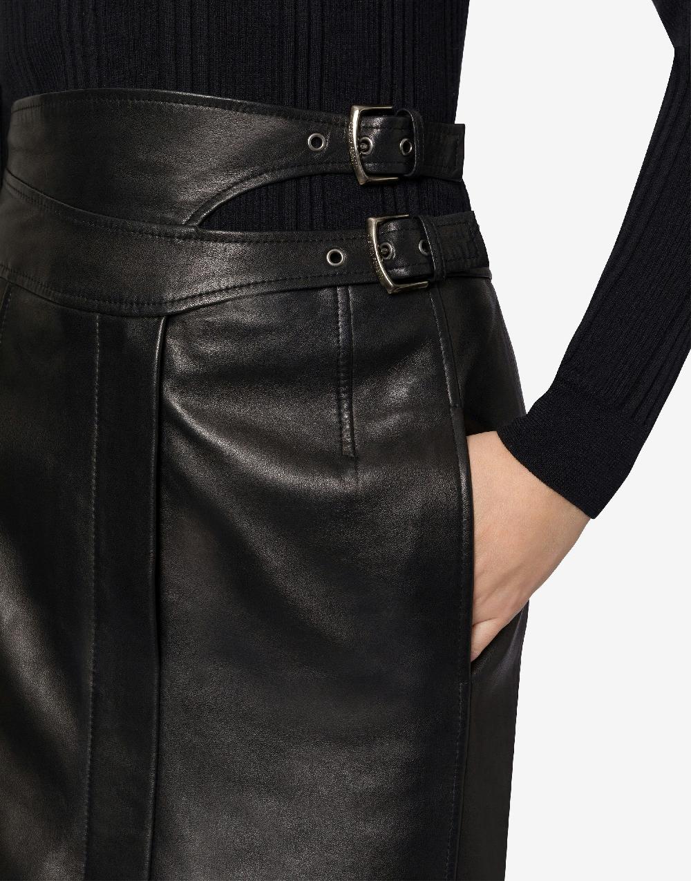 Alberta Ferretti Gonna midi in nappa glossy Cyber Monday
