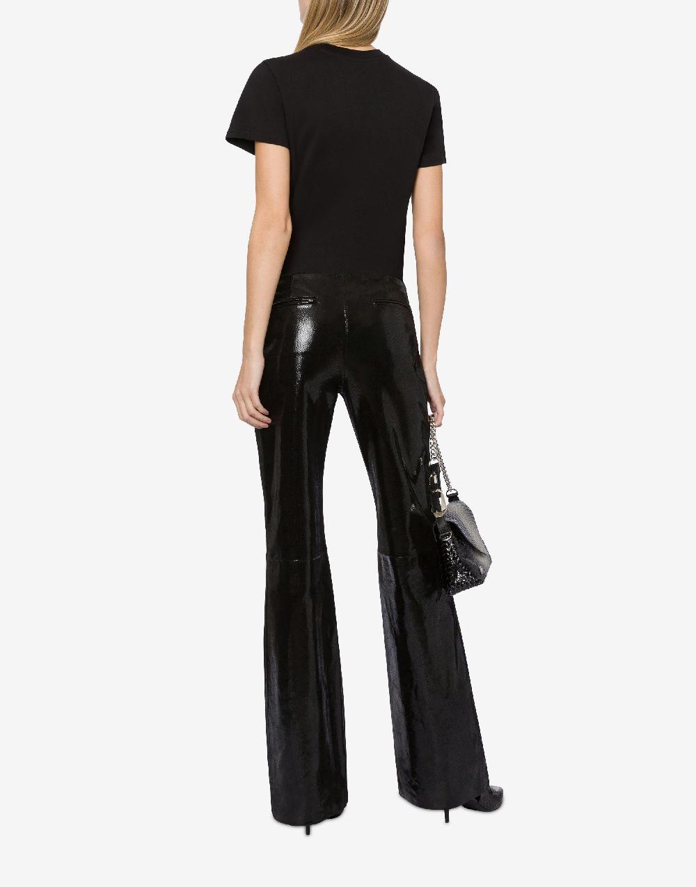 Alberta Ferretti Pantalone in suede stampa Snake Offerta Pasqua